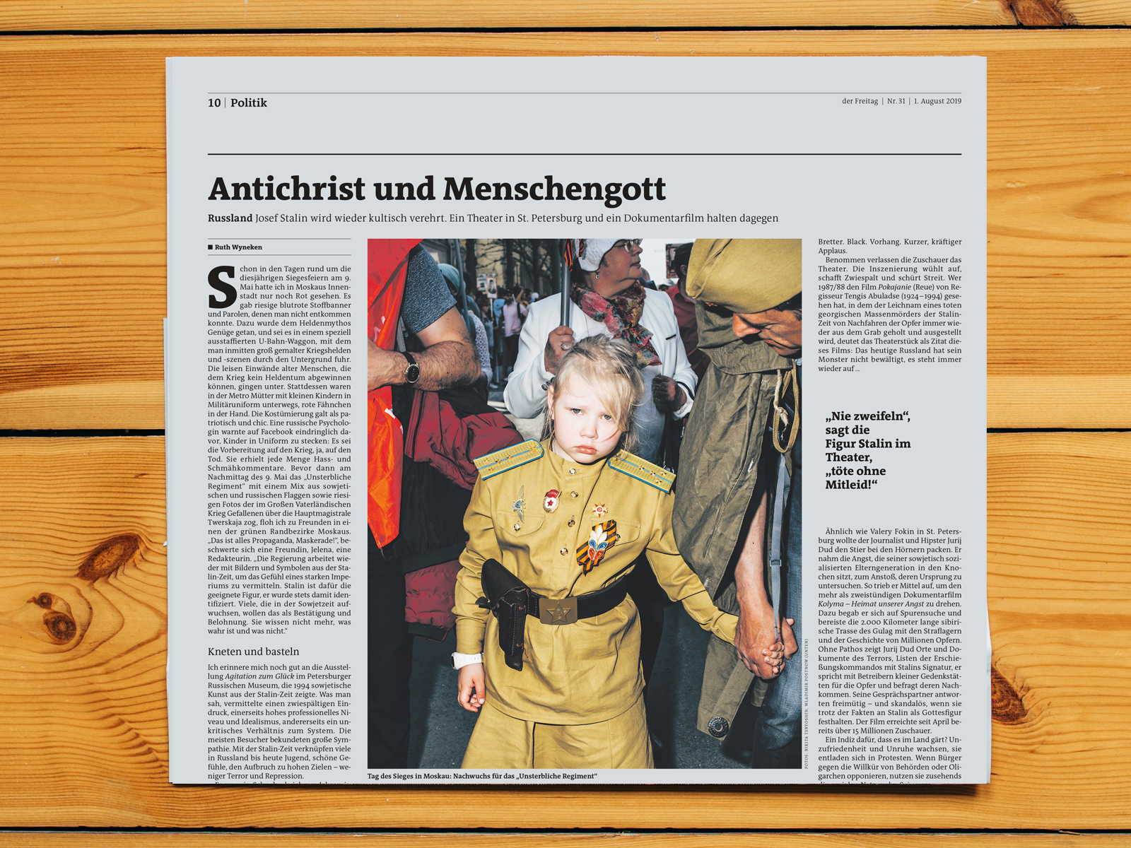 Der FREITAG / 9. Mai Parade in Moskau / August 2019