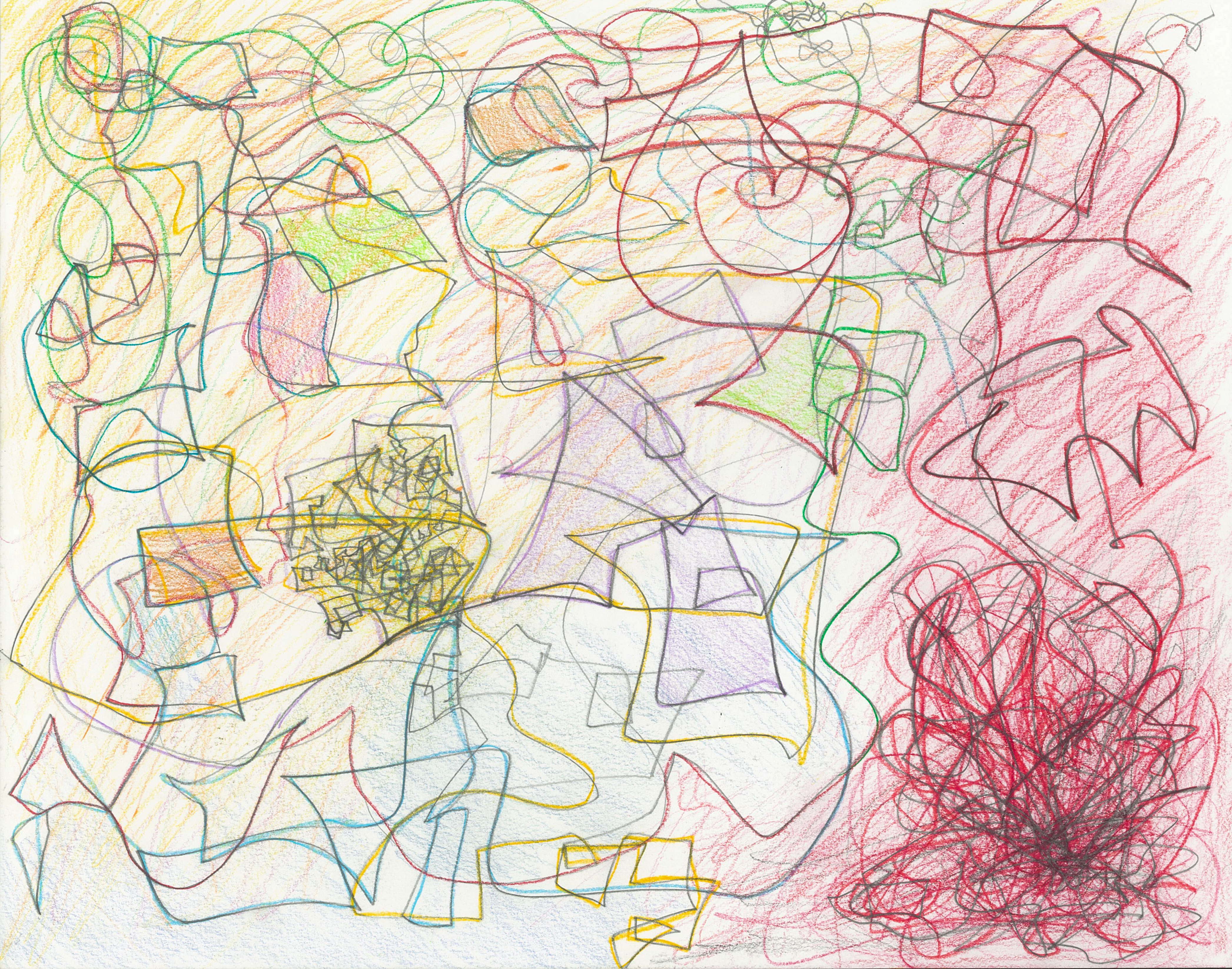 Untitled.III. // 2021, made with coloured pencil & pencil