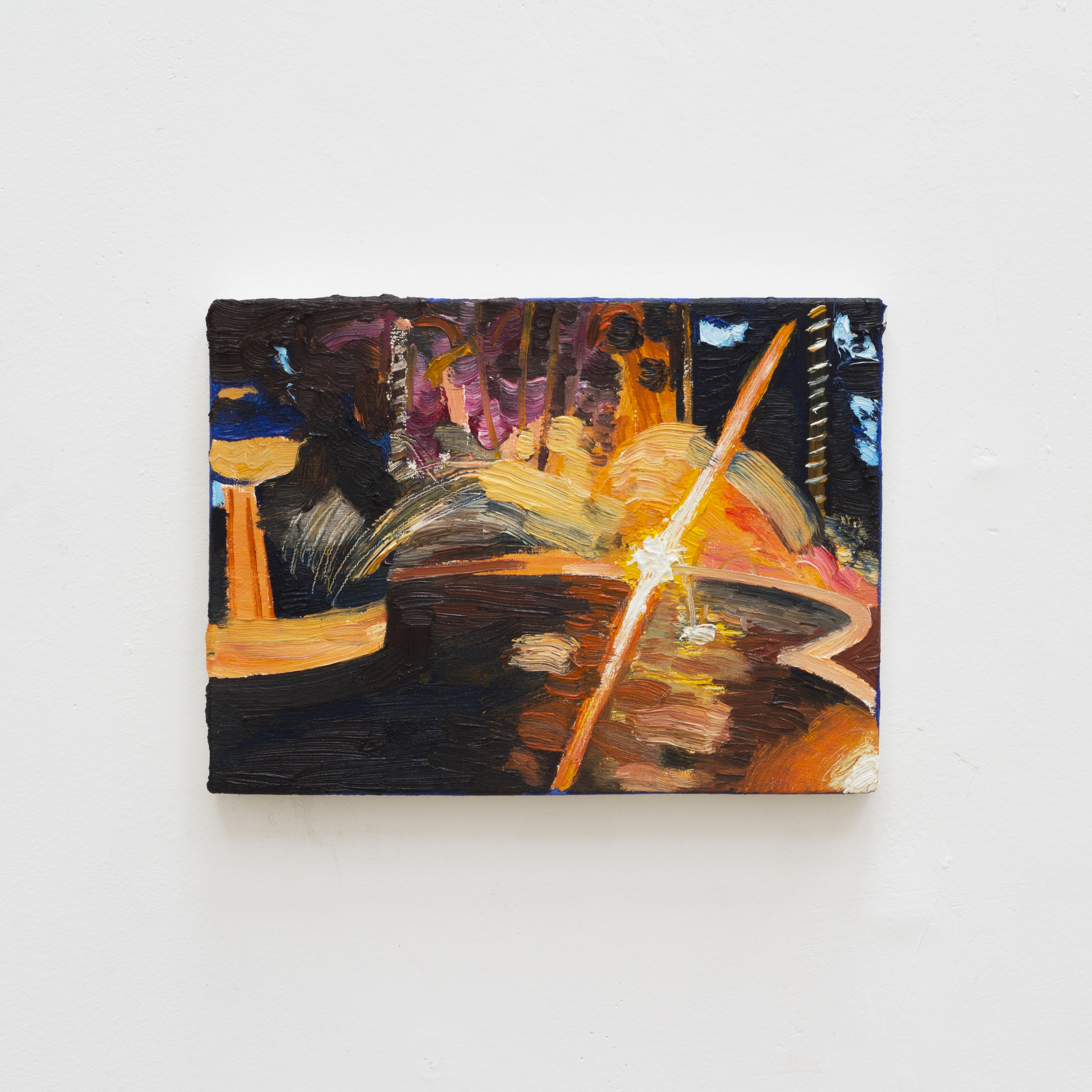 Estudo para fonte, 2023&oacute;leo sobre tela 13 x 18 cm