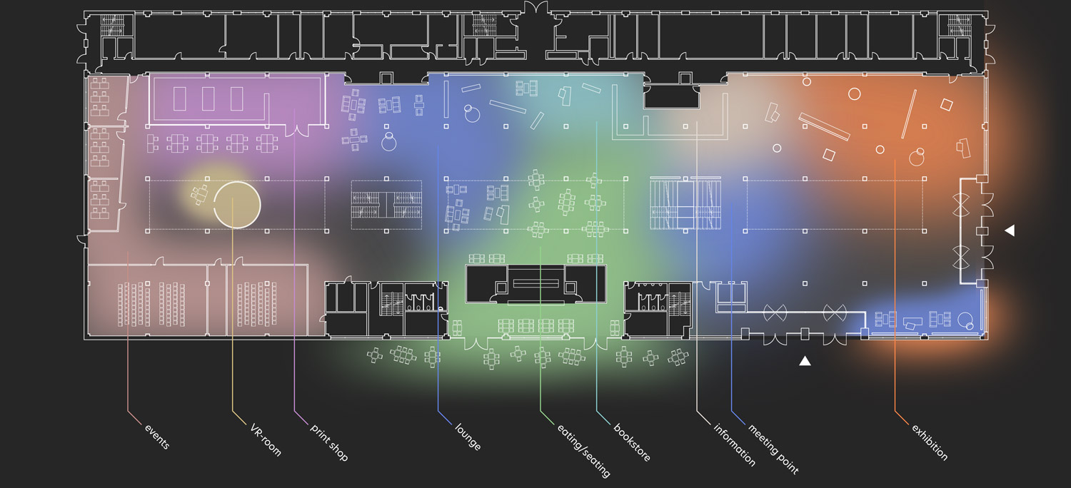 Ideathek: ground floor &ndash; functions
