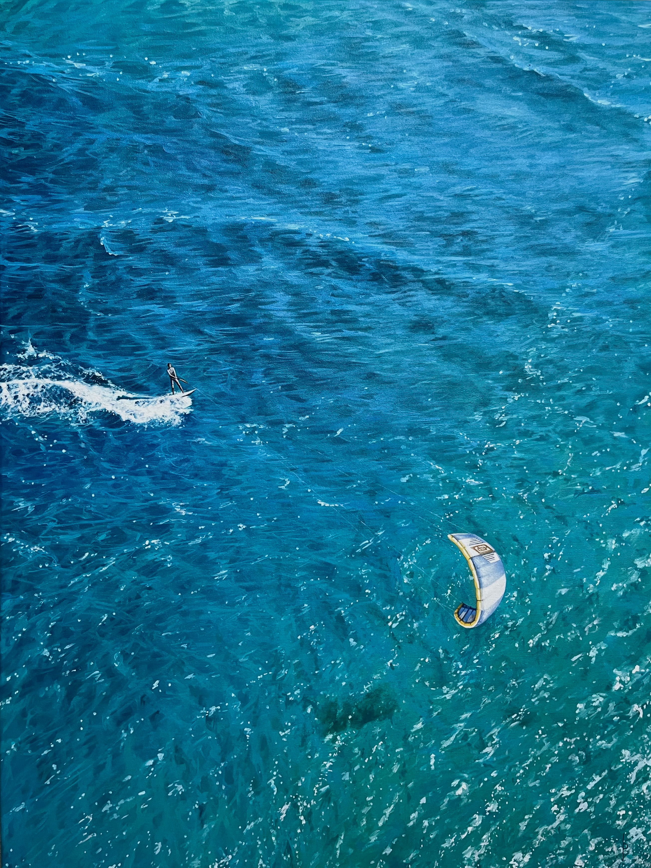 Kite Surfer 2024 Oil on Canvas 32"x24"