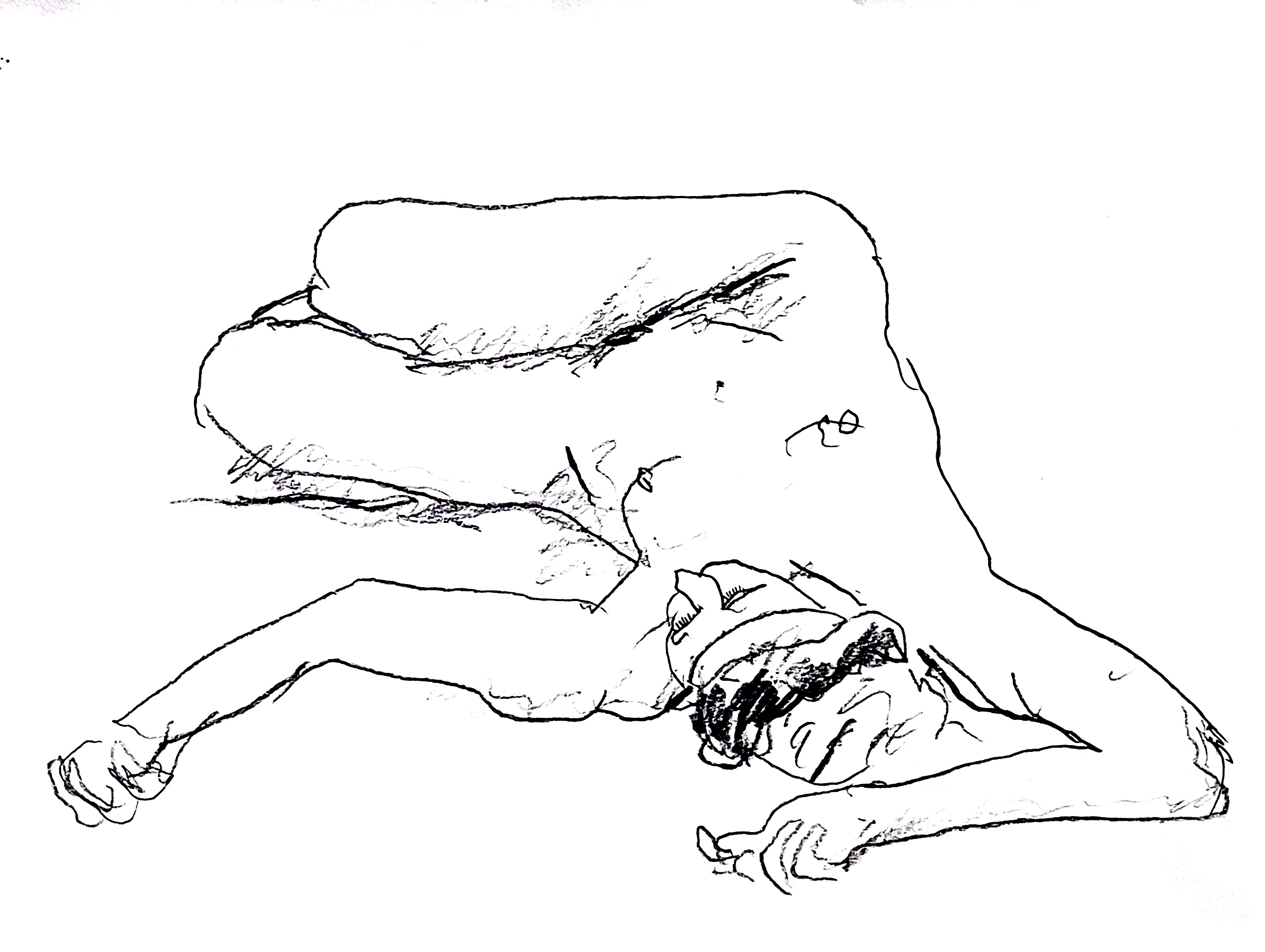 Oslo Kulturnatt 2023 - Croquis Class at the Nasjonalmuseet, graphite on paper