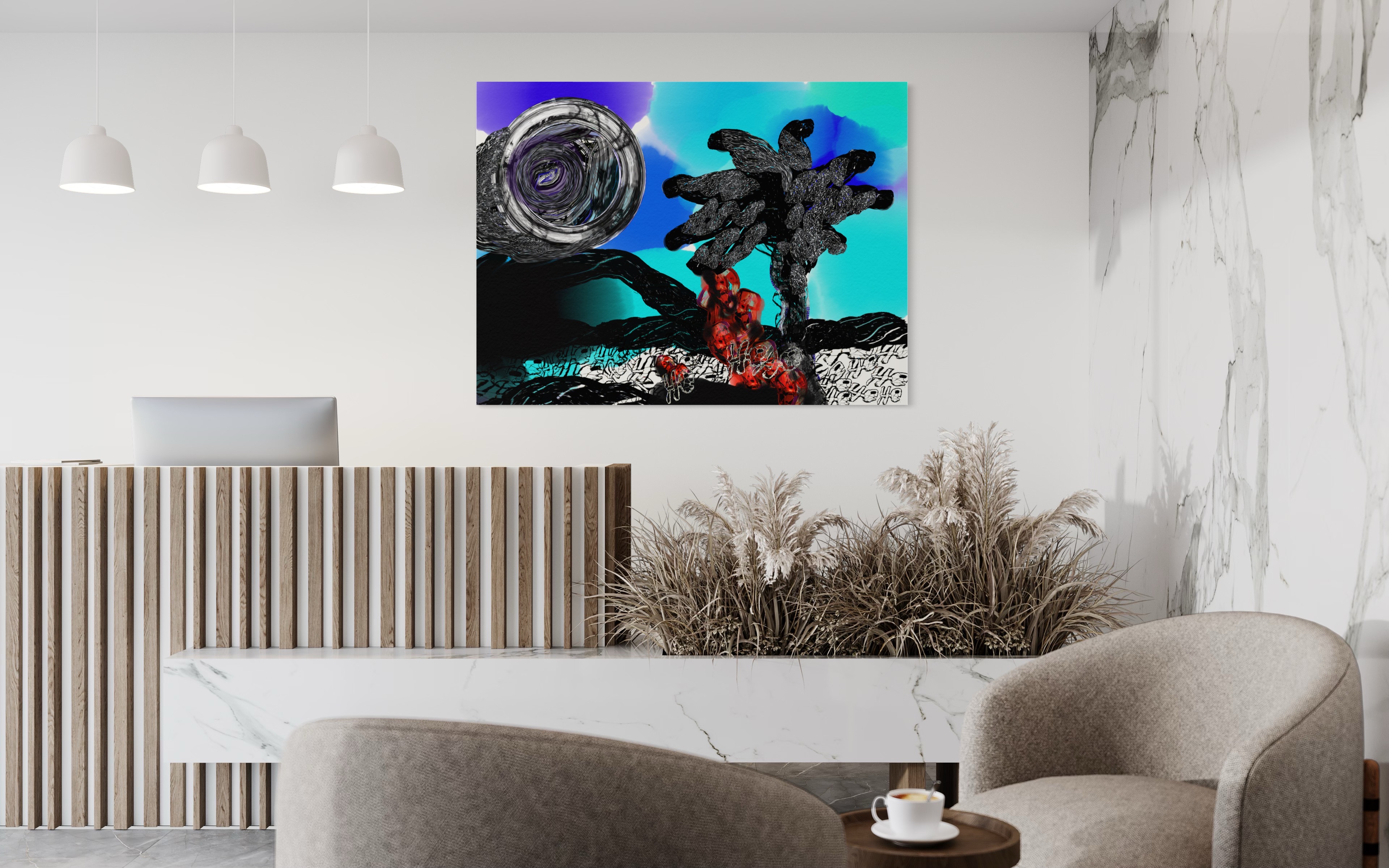 "Dreamscape" 2017, digital painting 120x160cm edition 3