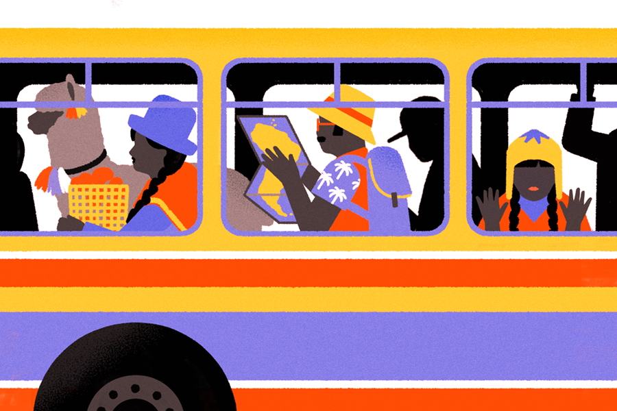 travelling trip Illustration María Hergueta