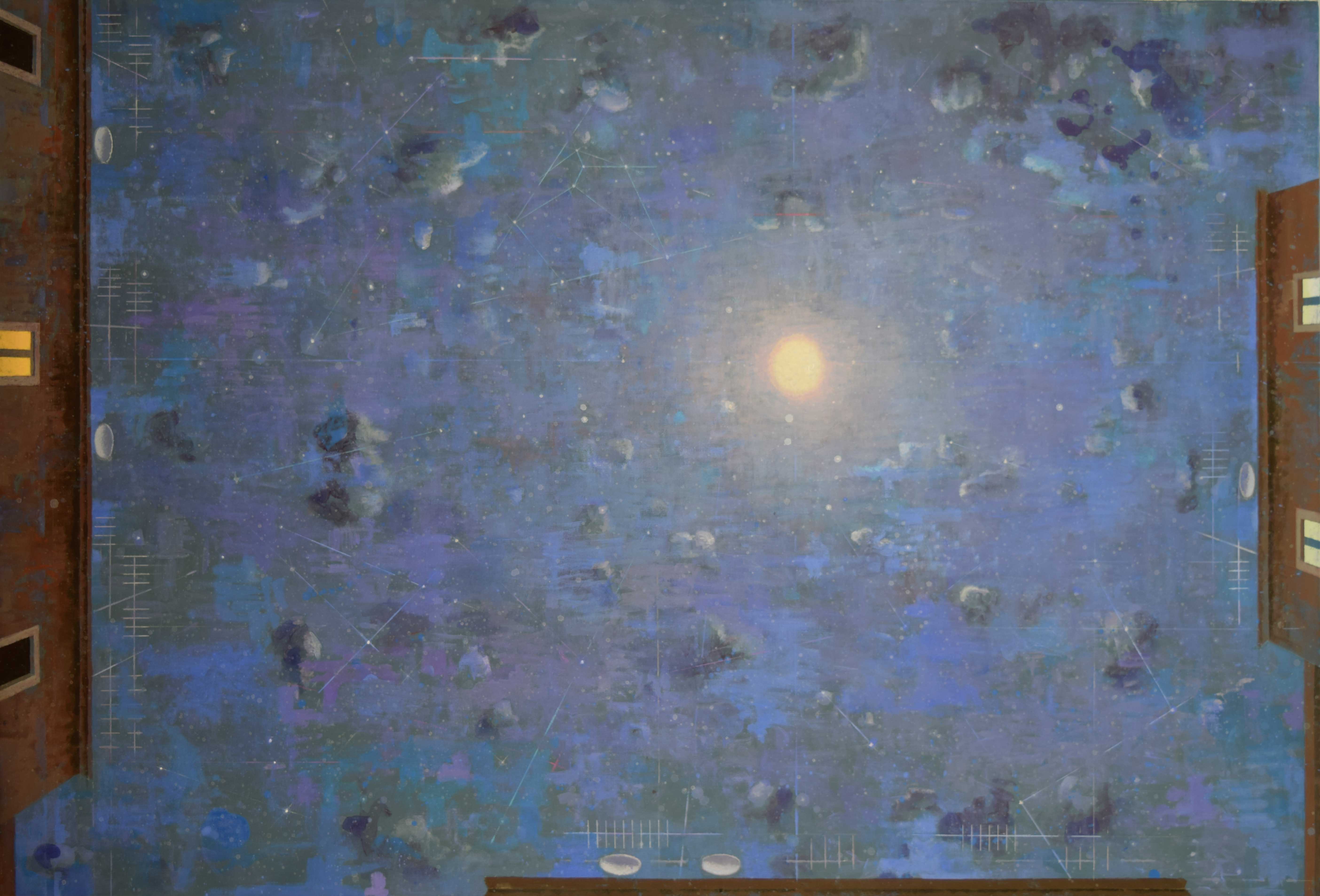 Melanconia (cielo di notte), 2016, acrilico su tela, 100 x 150 cm