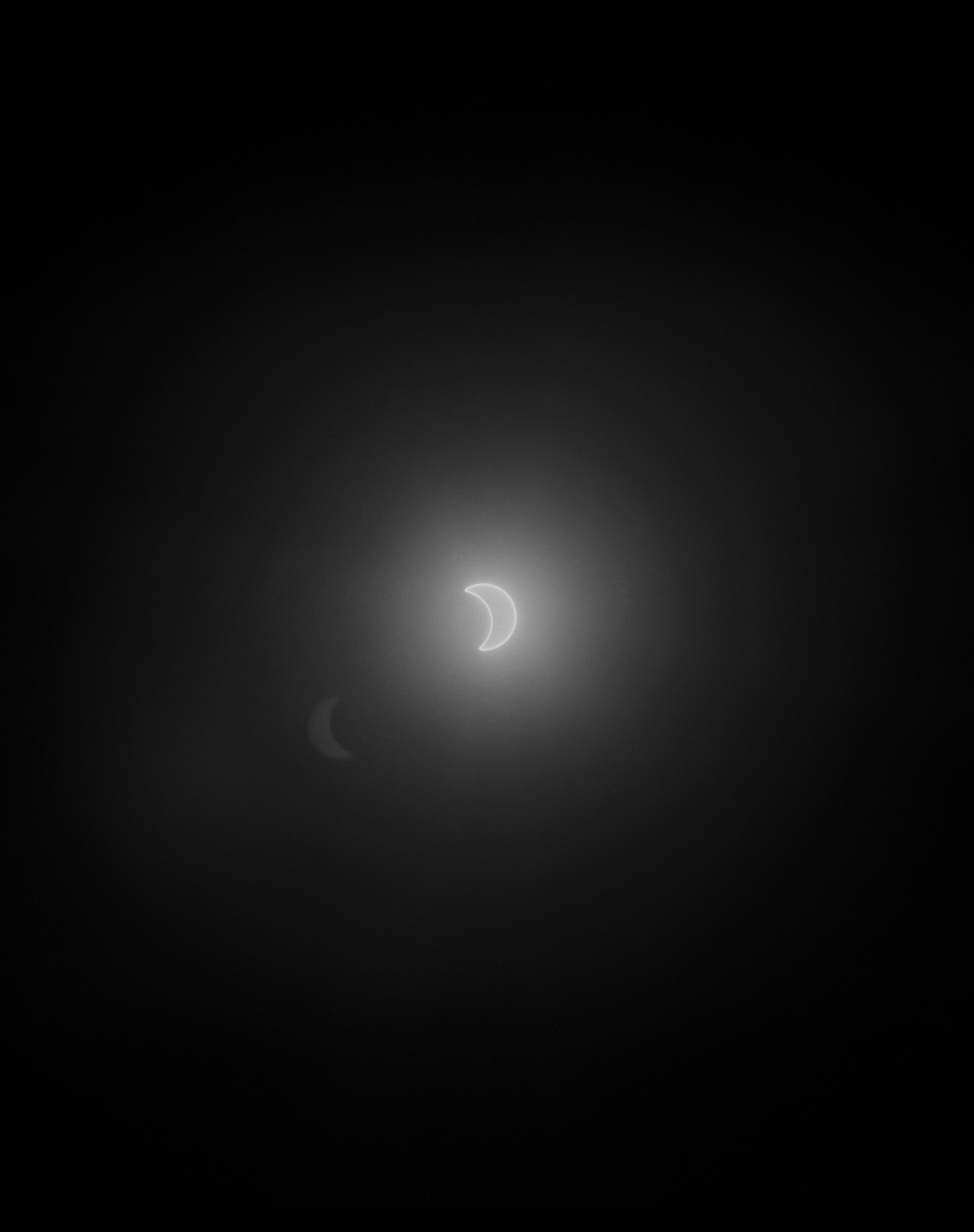 Partial Solar Eclipse. August 21, 2017. Mischief Mountain - Lake Los Angeles, CA