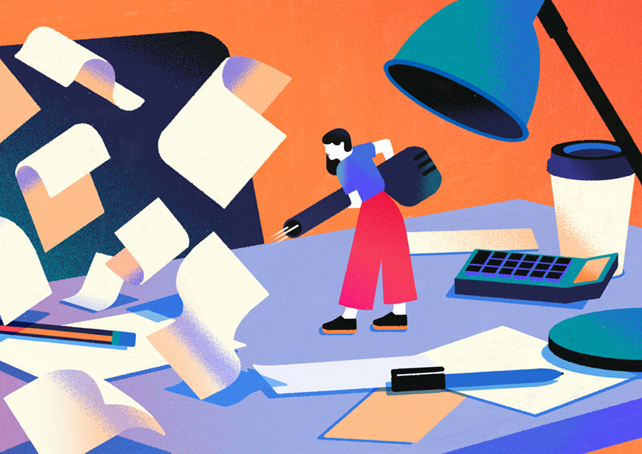 tax season Illustration María Hergueta