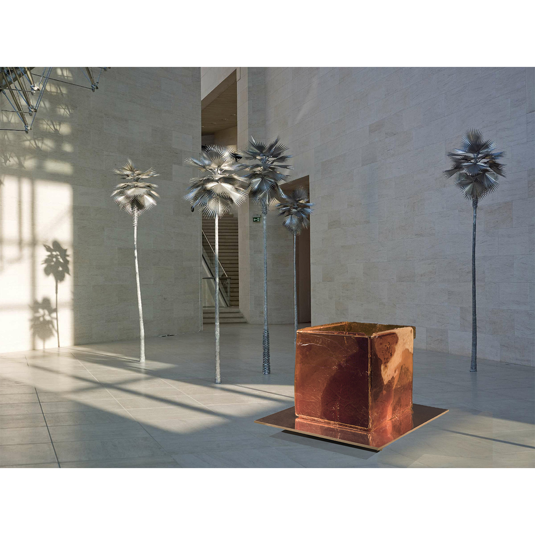 Exhibition View: What is Human Honey? Sculptures made out of Solid Honey