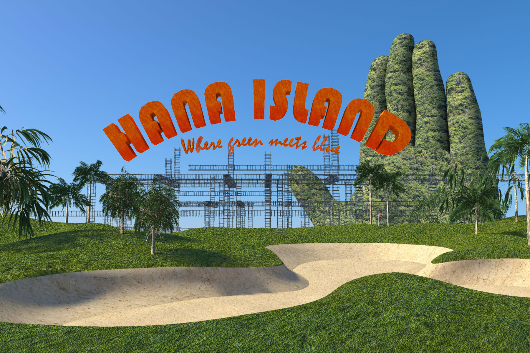 When Green Meets Blue [Postcard]