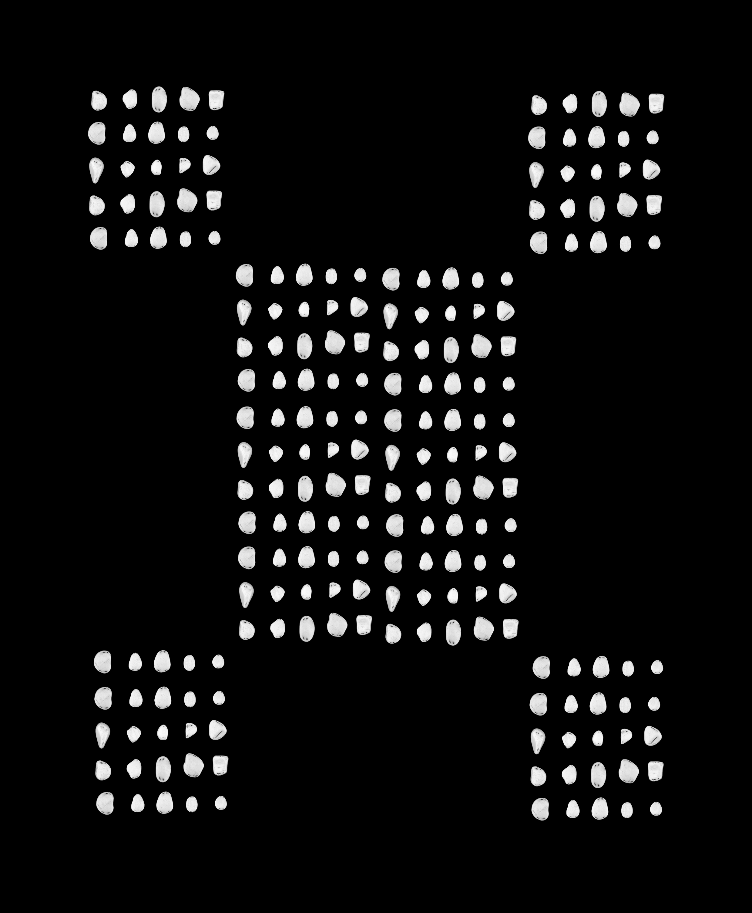 "The Baroque Garden of White Stones / 15" Giclée fine art prints on Hahnemühle Watercolour paper / Variable dimensions / Edition of 6