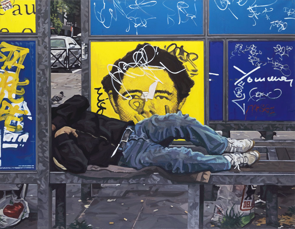 Dormeur 2 - acrylique sur toile - 146 x 114 cm 2014