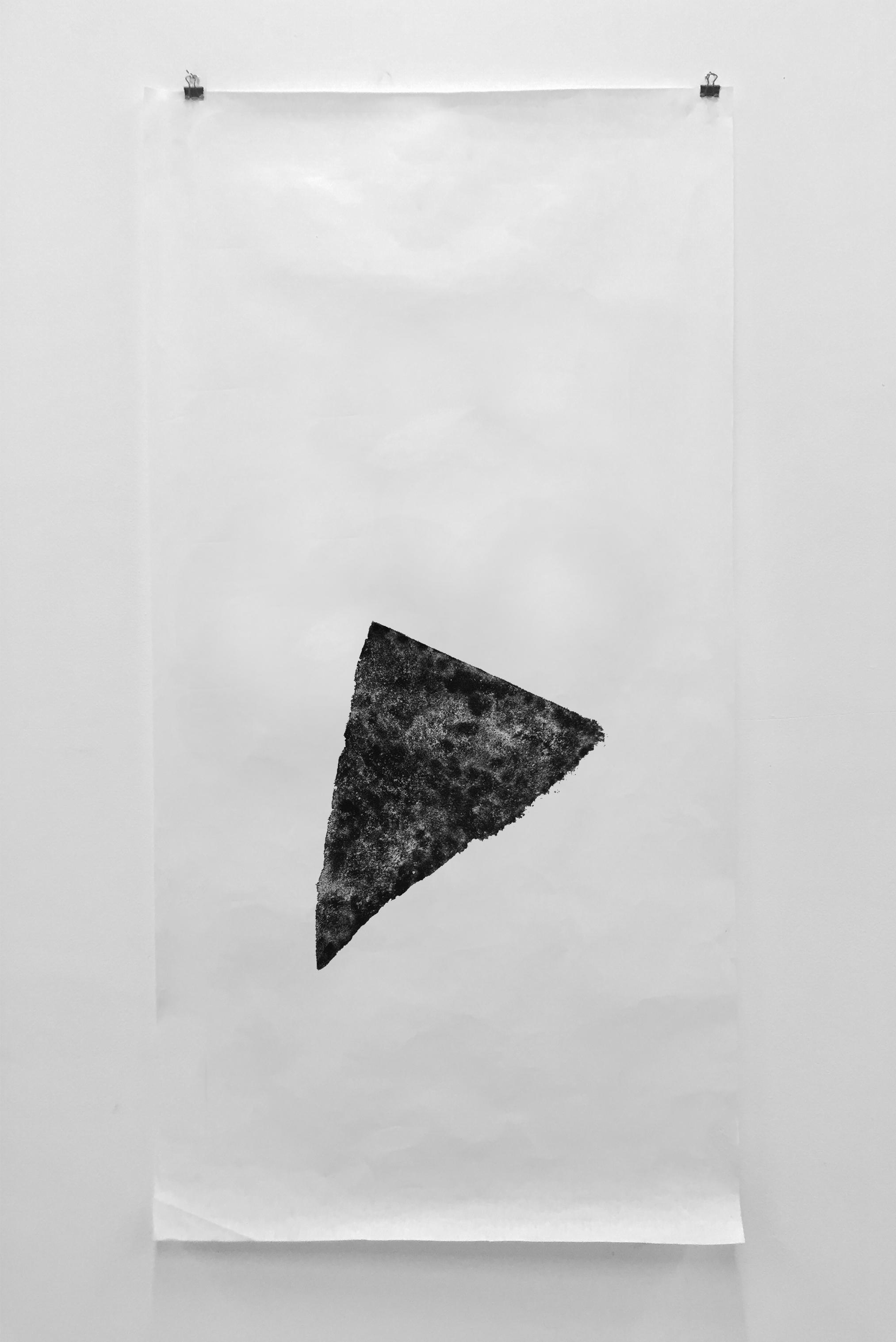 Lithography ink on rice paper, 49,5 x 96,5 cm, 2017