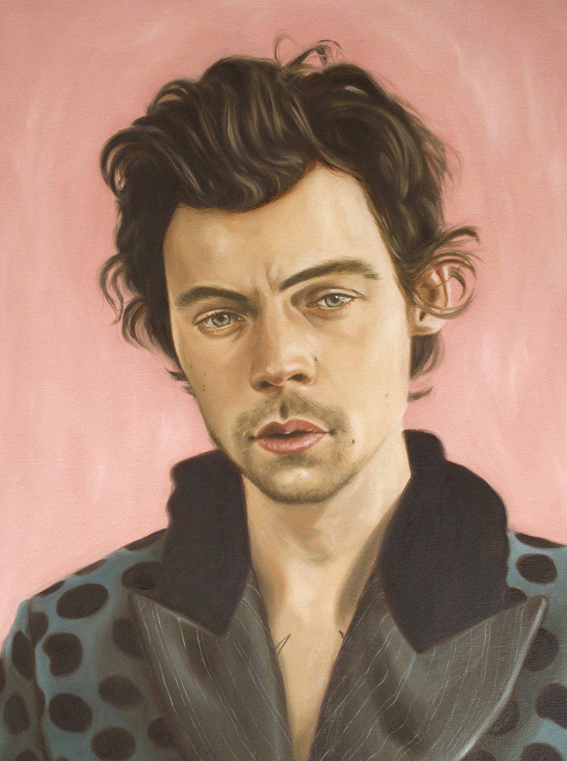 Harry Styles, Oil on Canvas, 400 x 300mm, 2020
