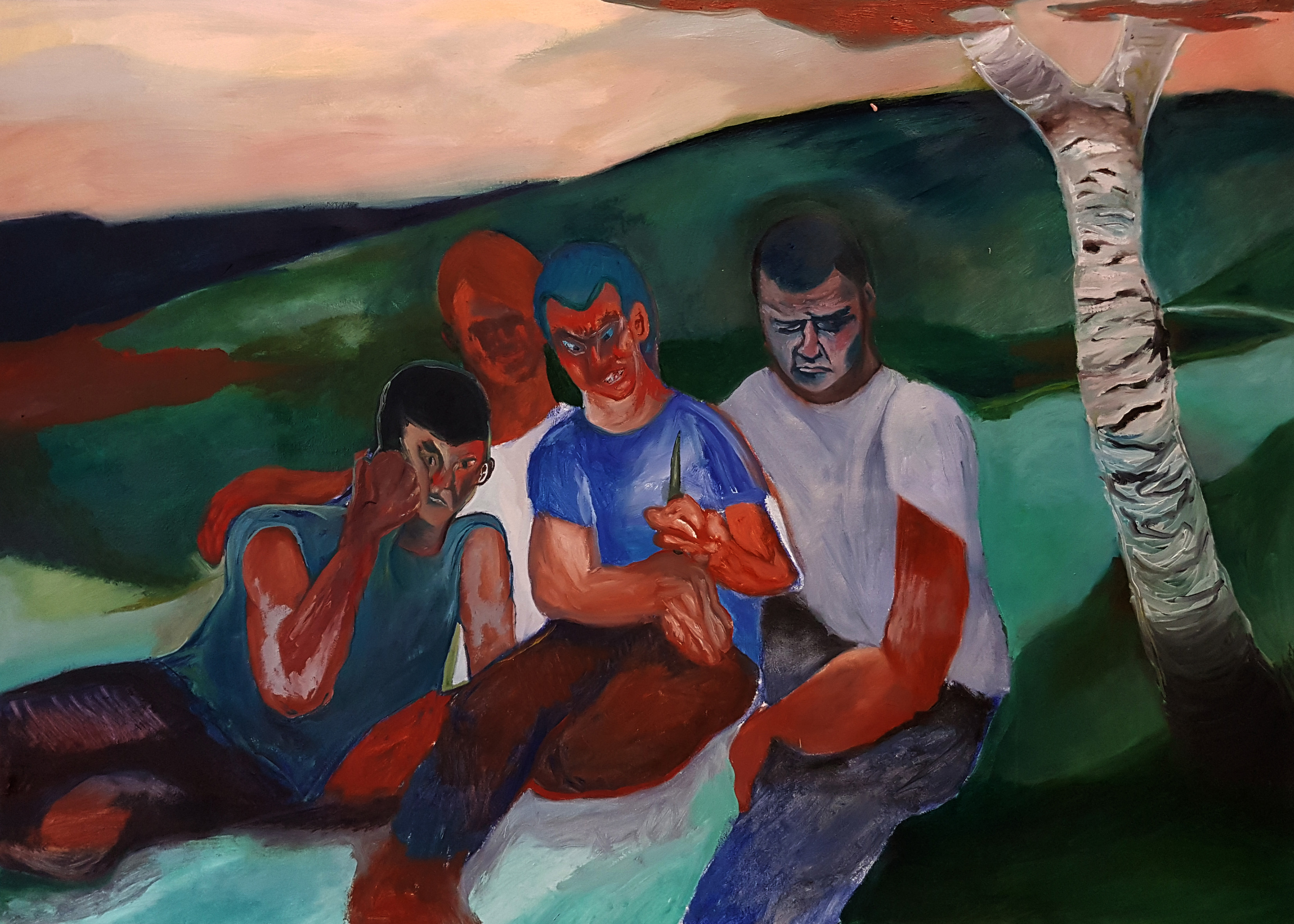 Il Coltellooil on canvas, 100x140cm, 2016