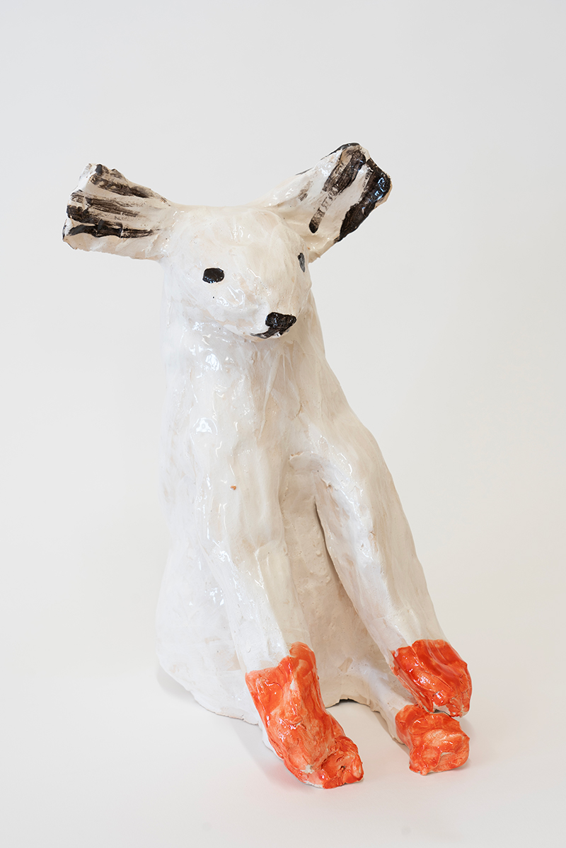 Cowboy, Glazed Ceramic, 39 x 15 x 34 cm, 2024