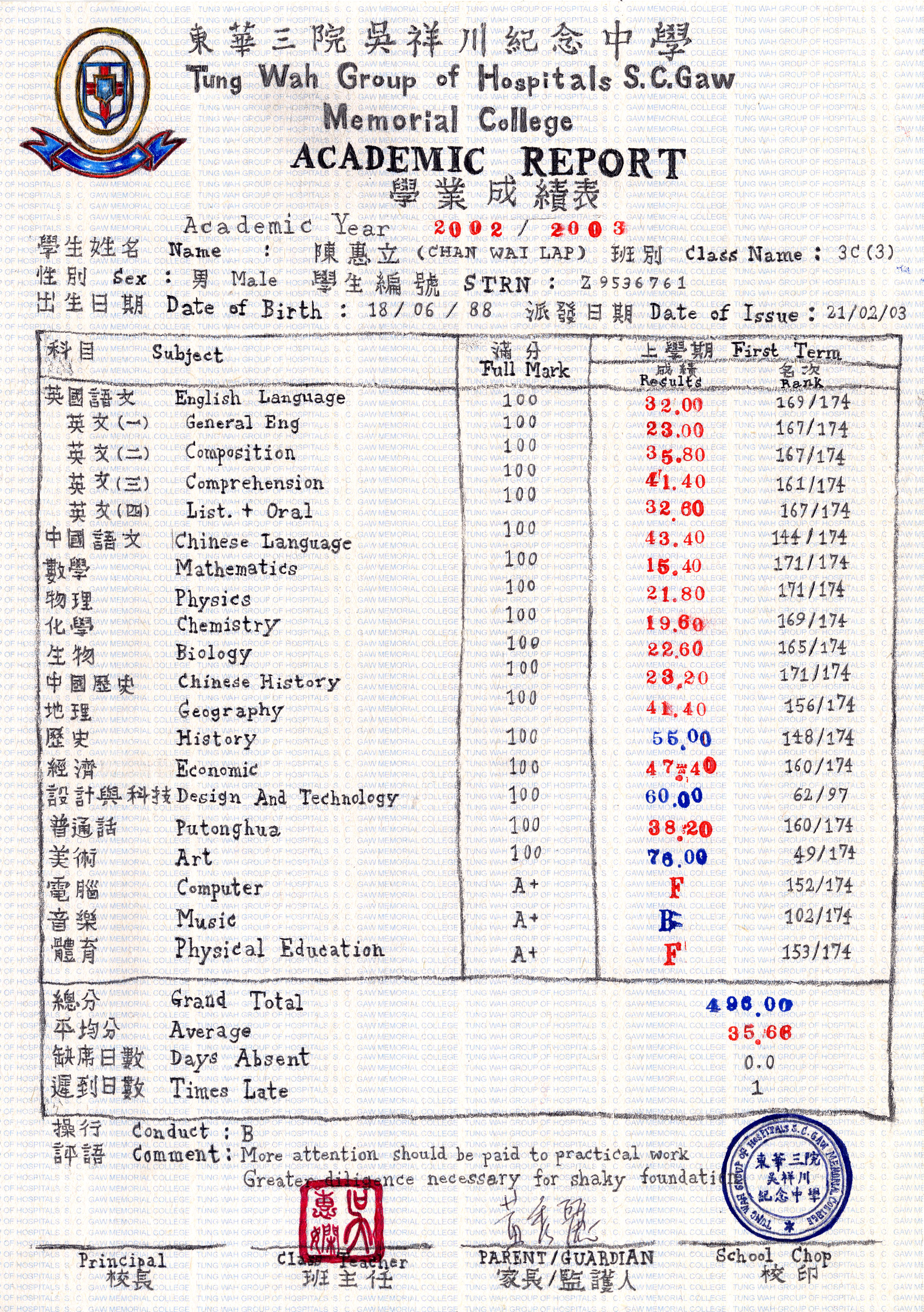 Copies of Transcripts 6, 2013, Pencil, color pencil, ball pen, ink and digital print on paper, 29.7 x 21 cm