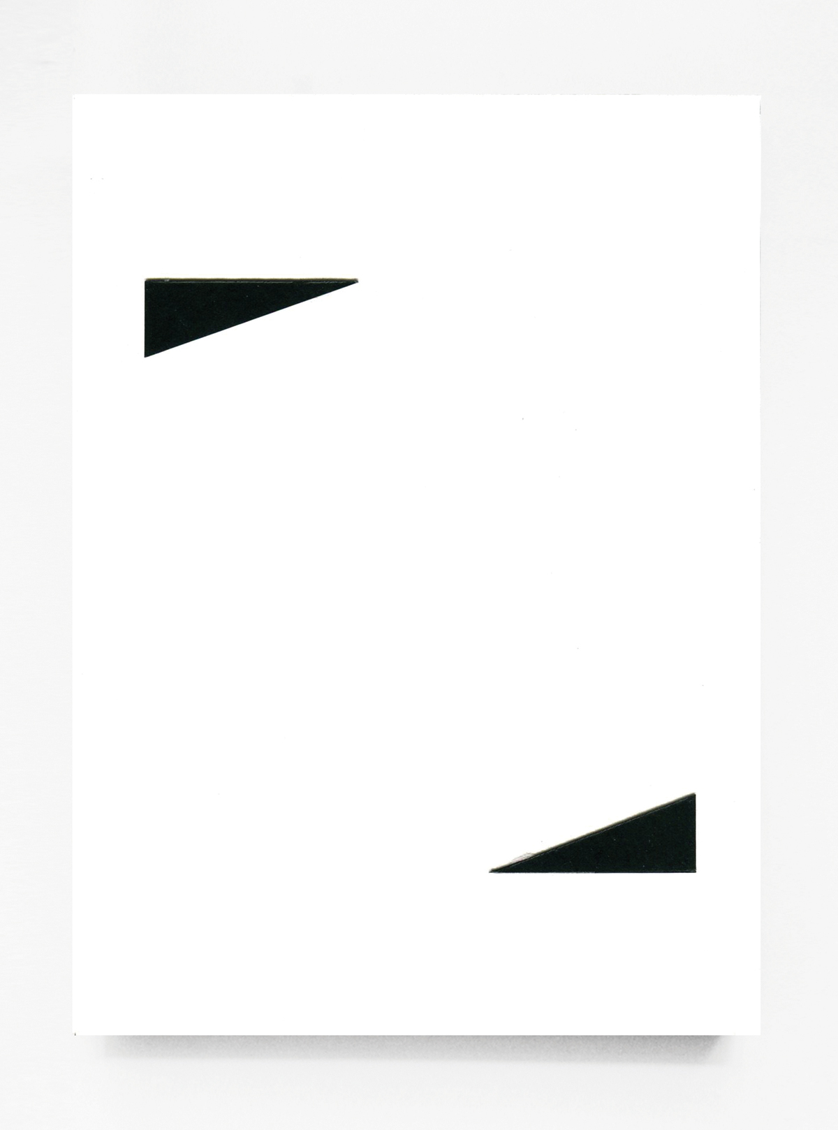 UNTITLED SHAPE POEM (I AM JUST LYING HERE) (2014) Inkjet on Paper 27 x 19.5cm