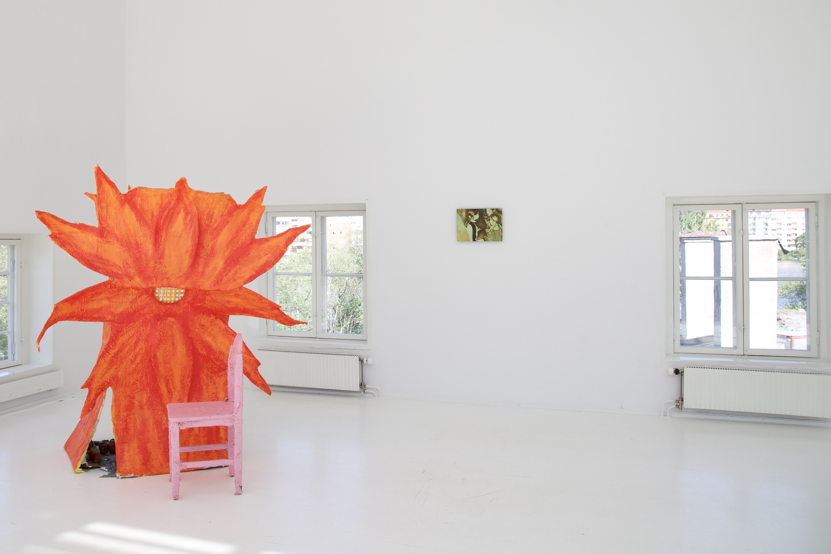 'Courage' alongside Leo Porramet Jittaksa's sculpture installation