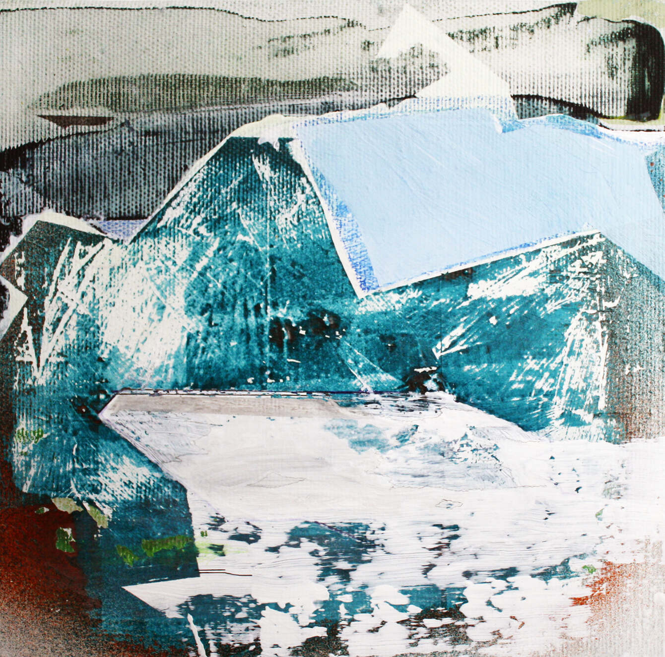 Zweins, Acrylics and oil on canvas, 20 x 20 cm, 2016