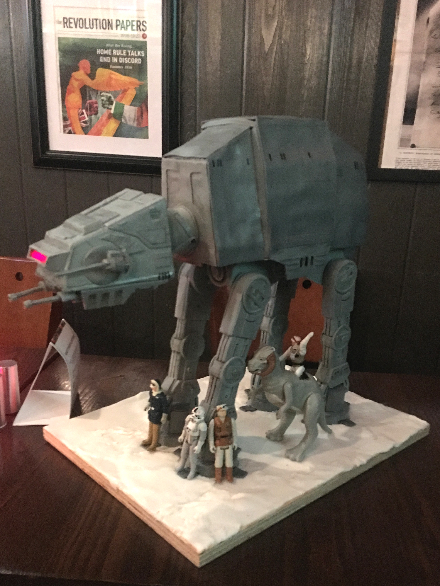 Star Wars AT-AT Imperial Walker (with vintage action figures at the party)