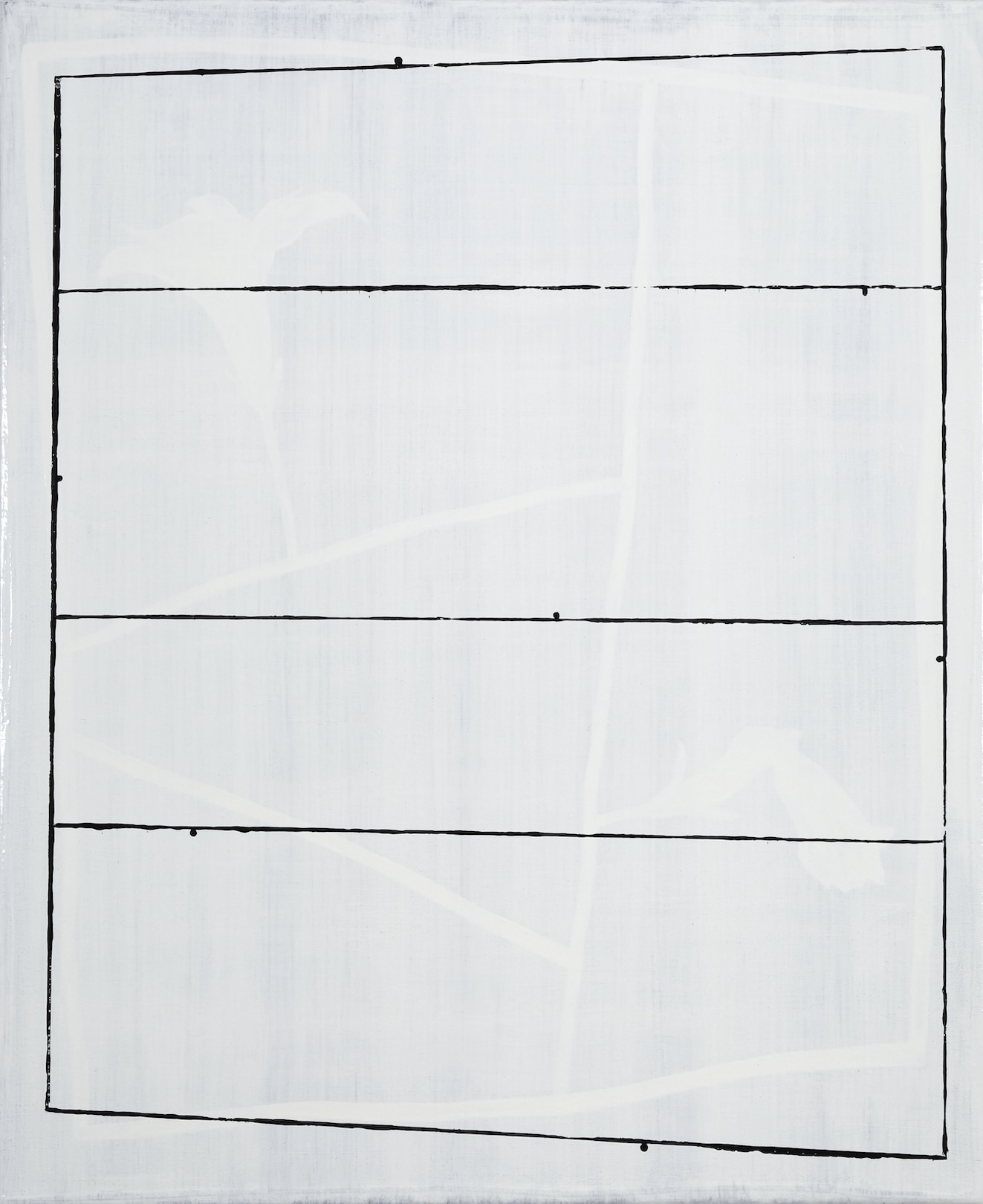 'Roommate no 8' (collector's title), 2017, alkyd on canvas, 55 x 45 cm, private collection