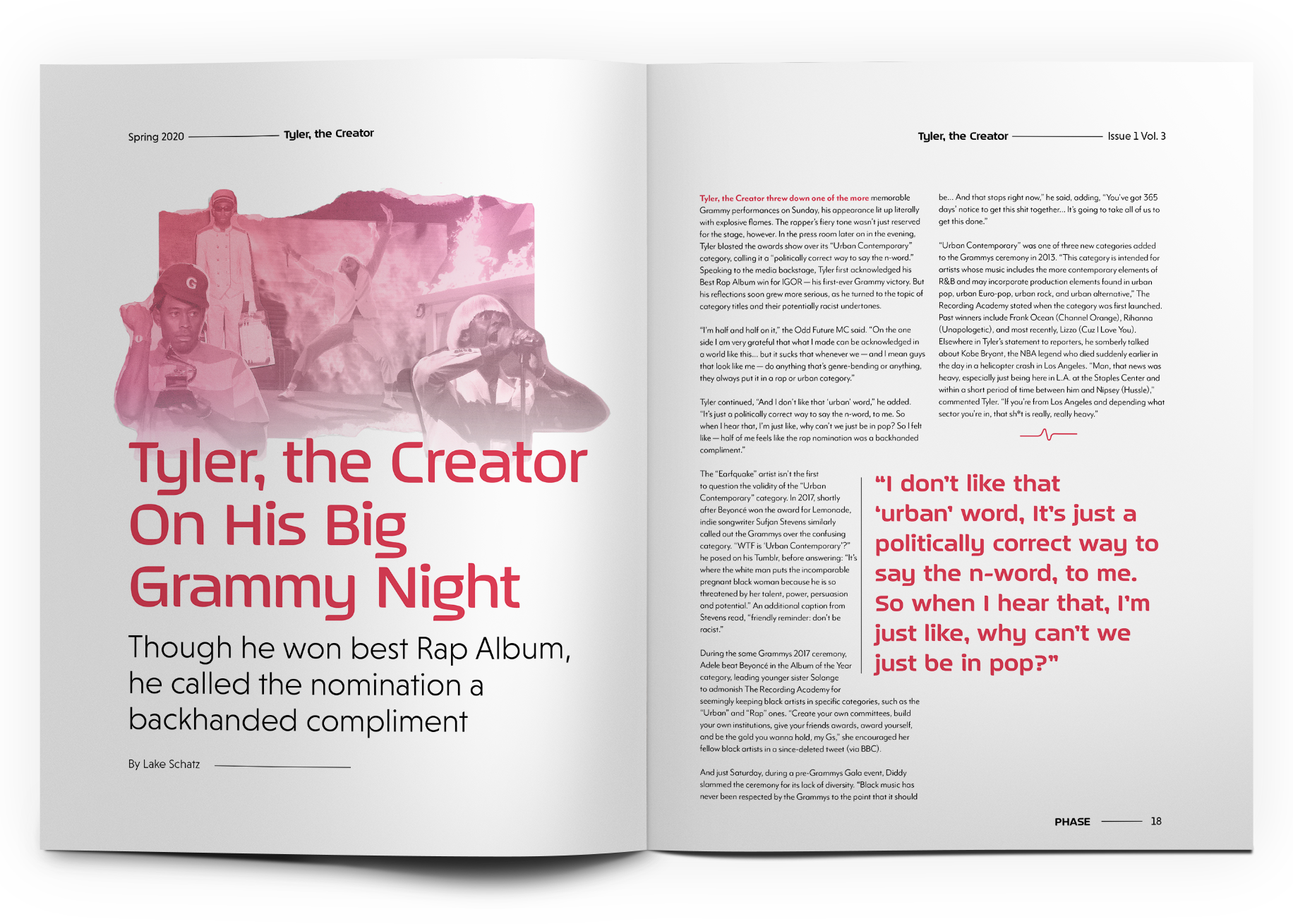 Tyler the Creator Grammy Page 