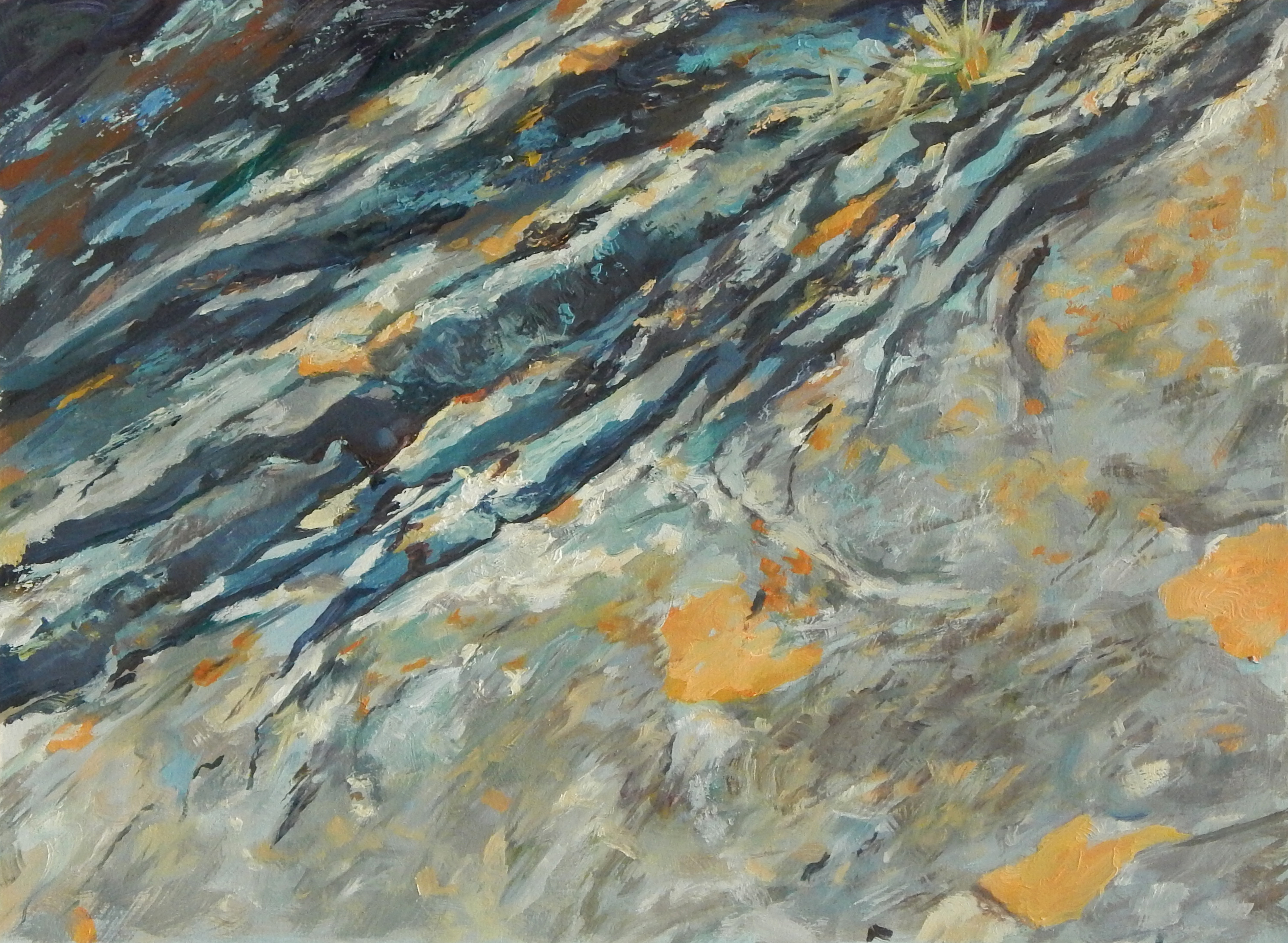 Textura - 35x40 - óleo sobre papel