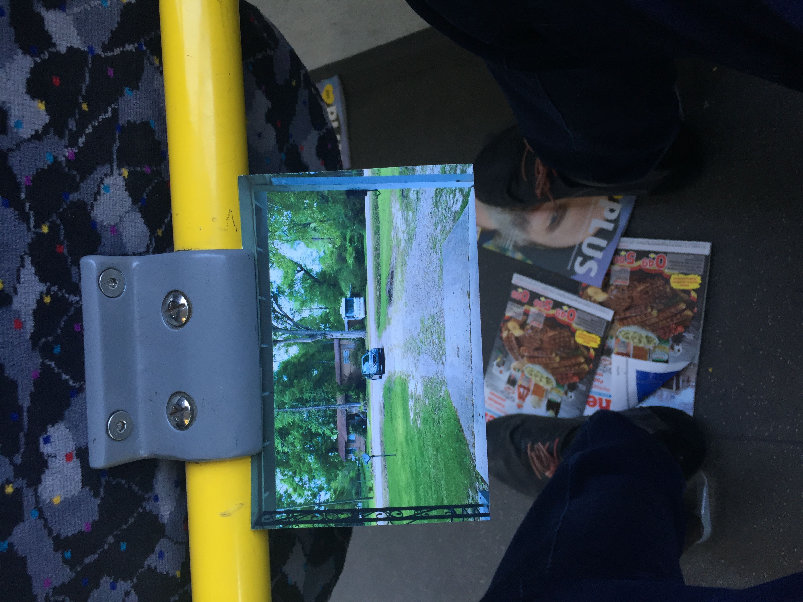 I left this card on a bus in Berlin.