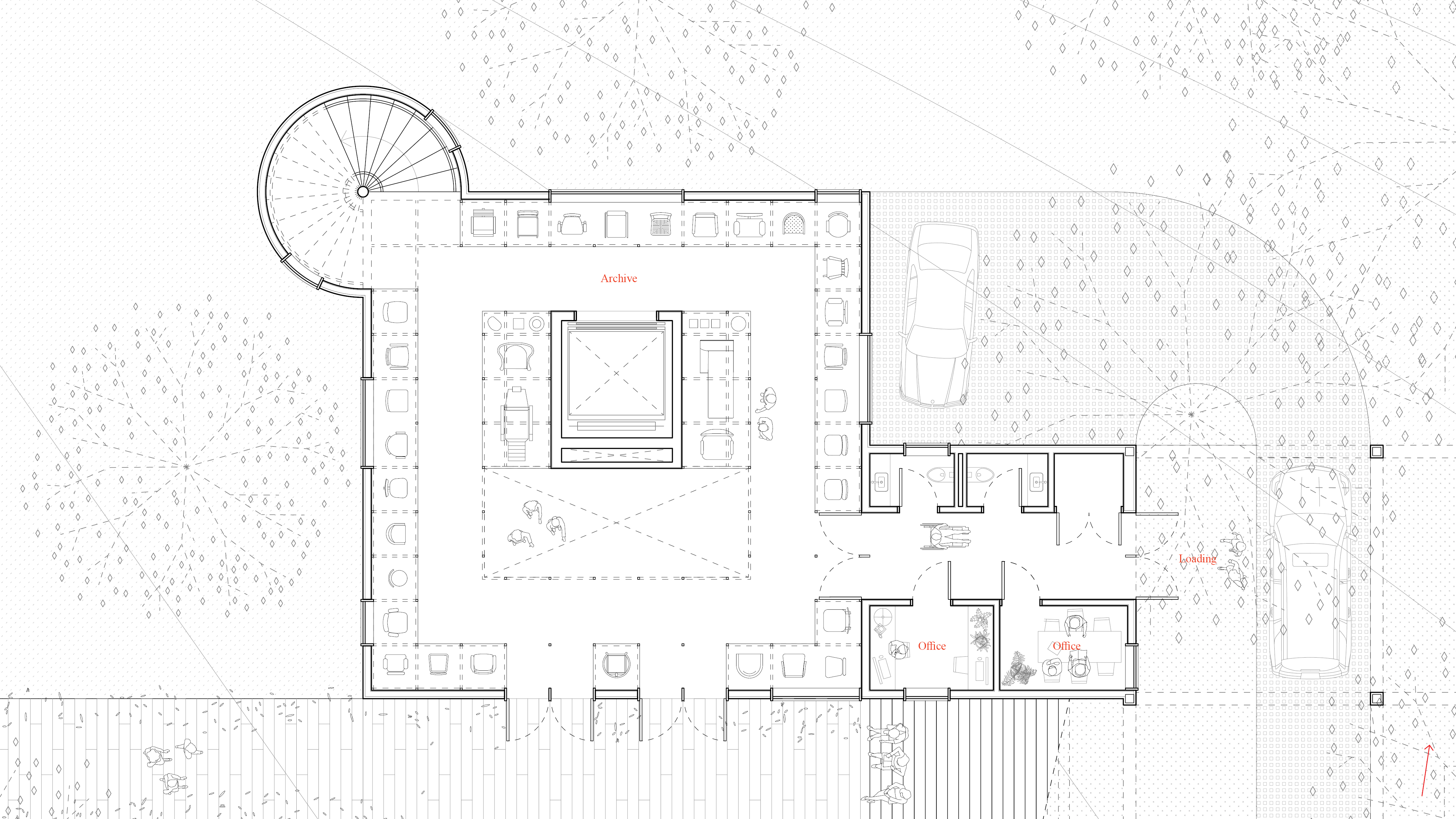 First floor plan detail