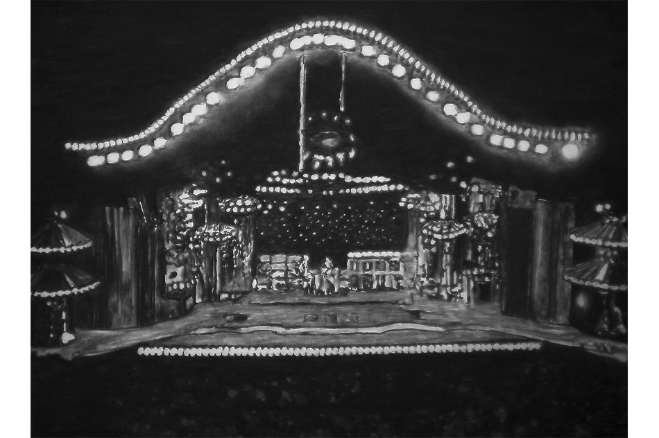 Cristián SilvaSuite Quinta Vergara, 200917 pieces of charcoal on paper90 x 70 cm (each) (detail)