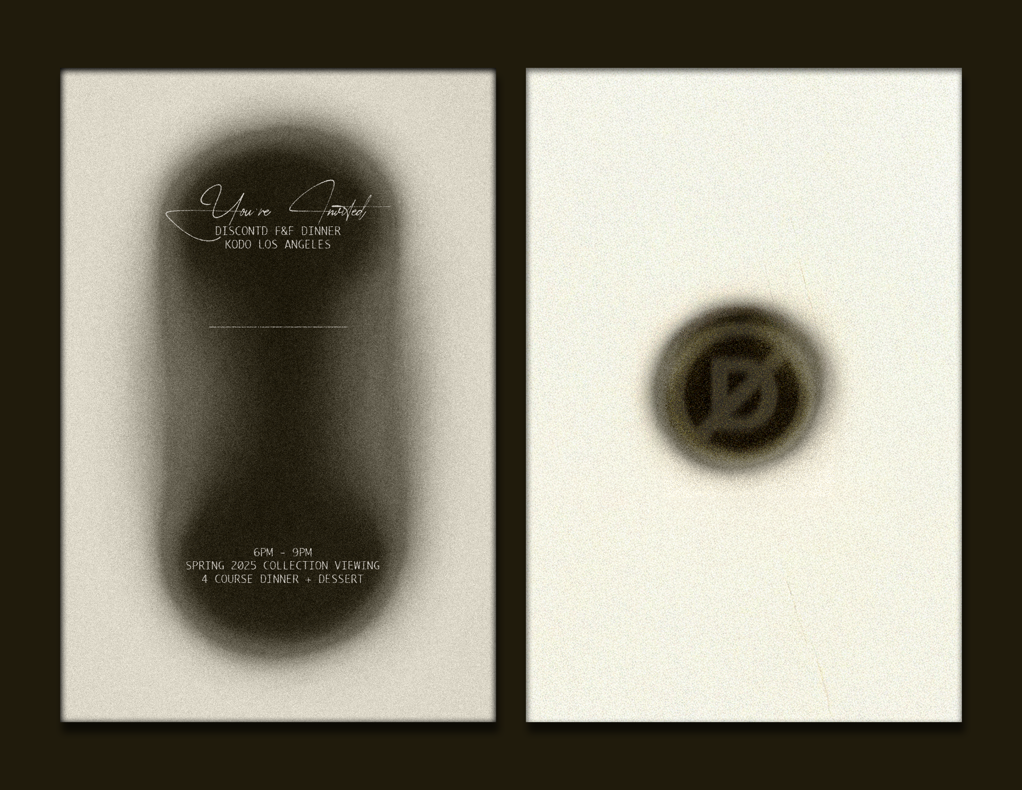 DISCONT'D KODO DINNER INVITATION, 2025
