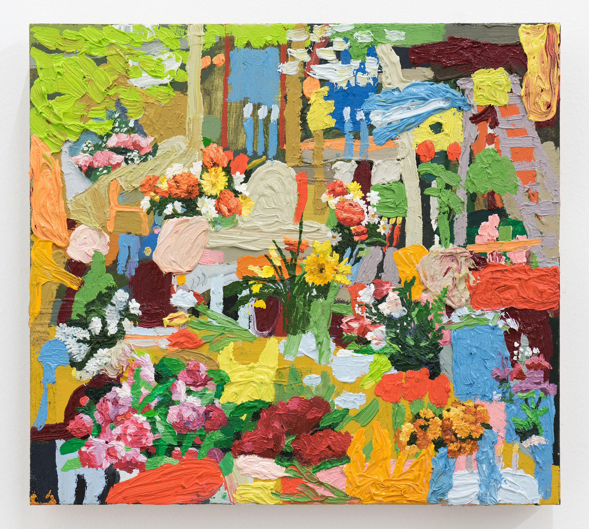 Candles, Flowers, Fires, Cake, 9 x 9”, 2020