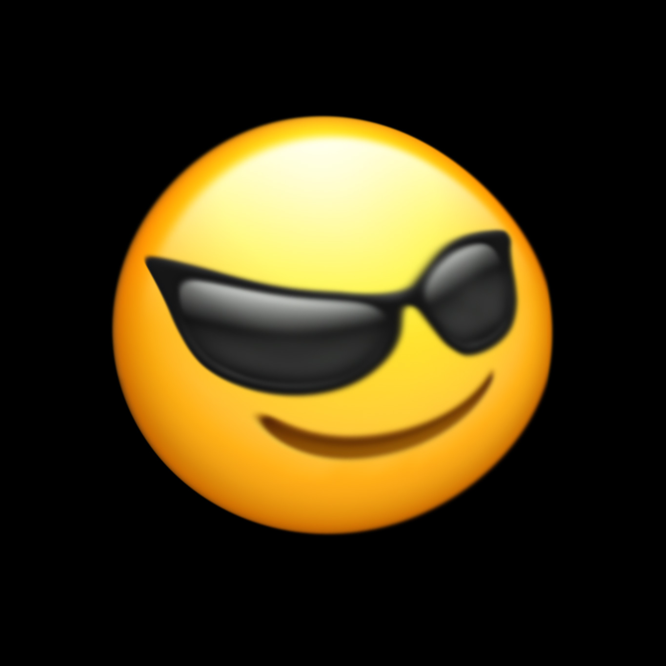 Emoji 5/7 (Smiling Face with Sunglasses), 2024, inkjet print, 50 × 50 cm