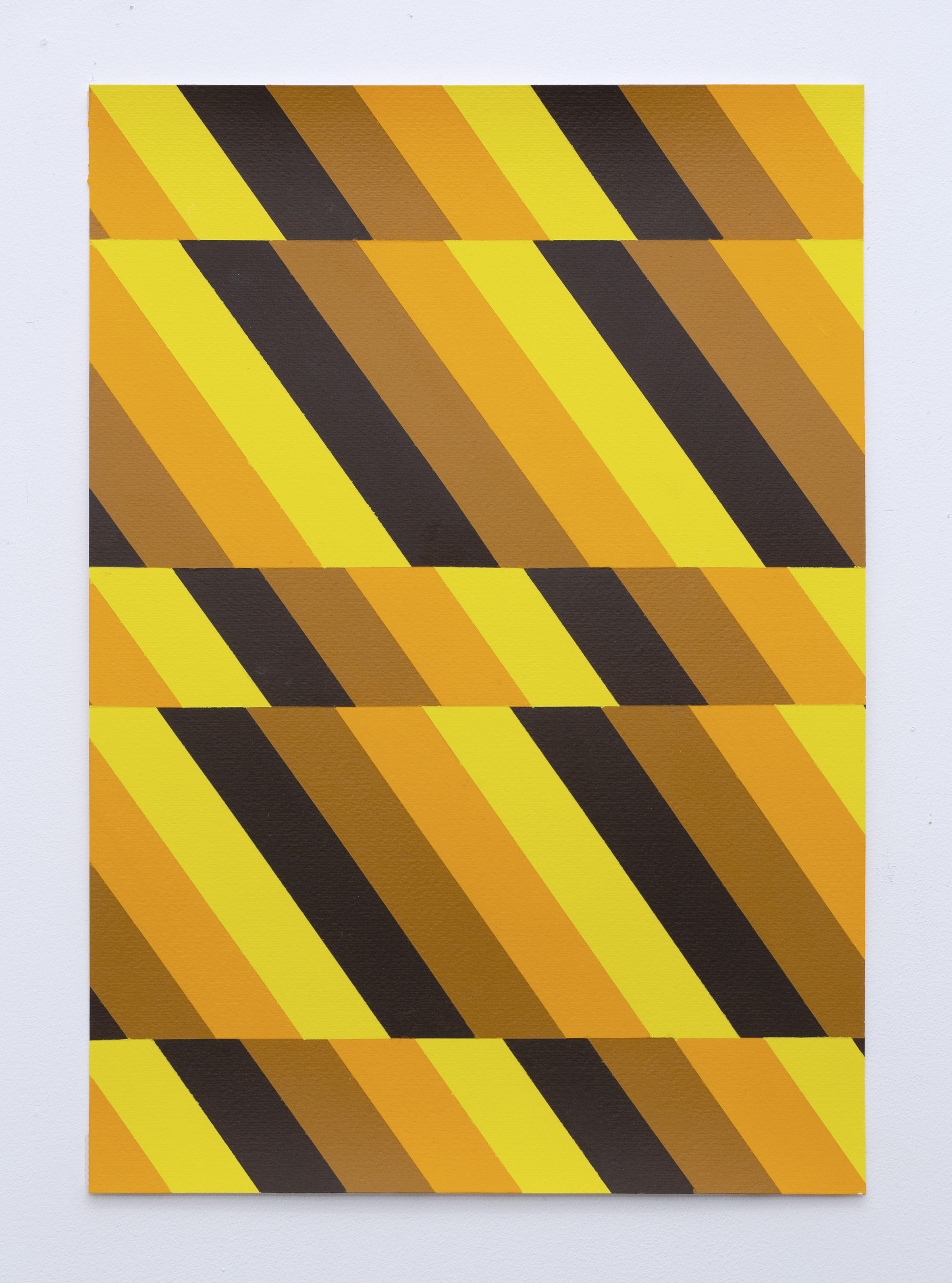 Lineae Study XXIV, 50cm x 35cm, acrylic on paper, 2021