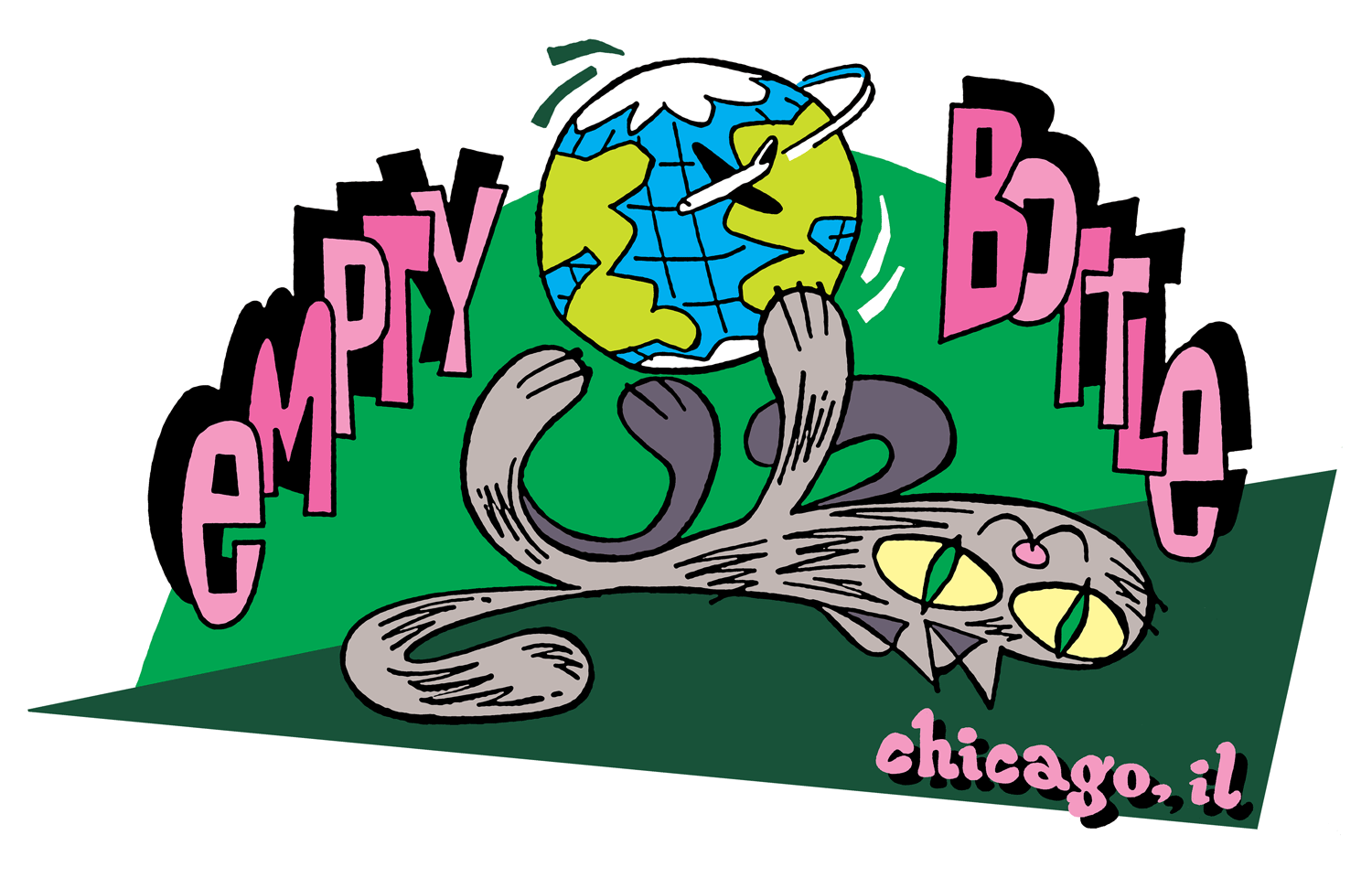 sticker design for Empty Bottle