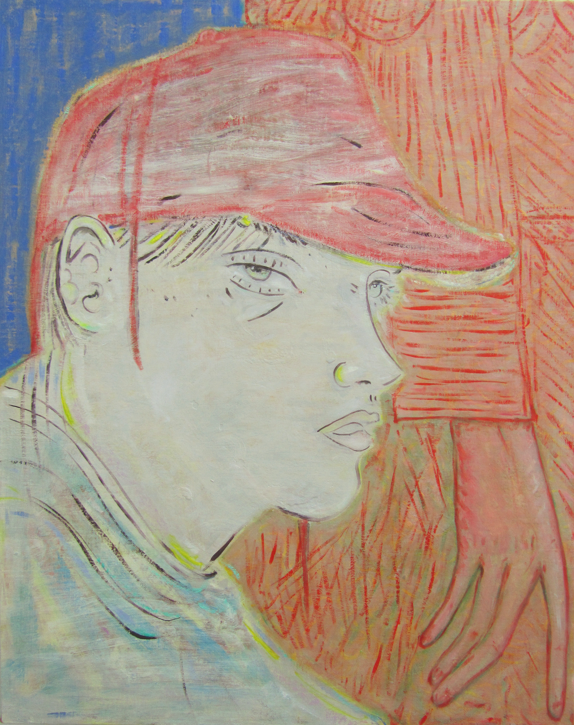 ’Hunter’, oil on linen on board, 60x48cm, 2016 