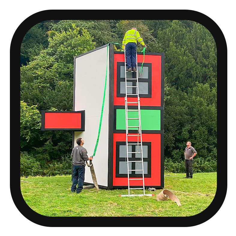 Houses on their side