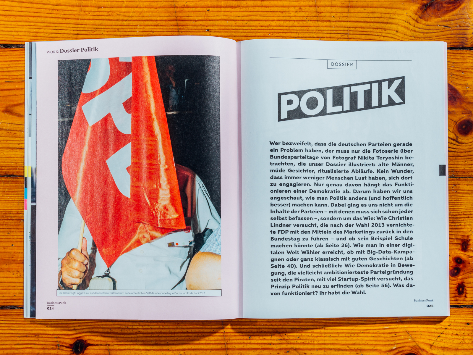 Business Punk / meine freie Strecke &uuml;ber Bundesparteitage bebildert "Dossier Politik" / August 2017