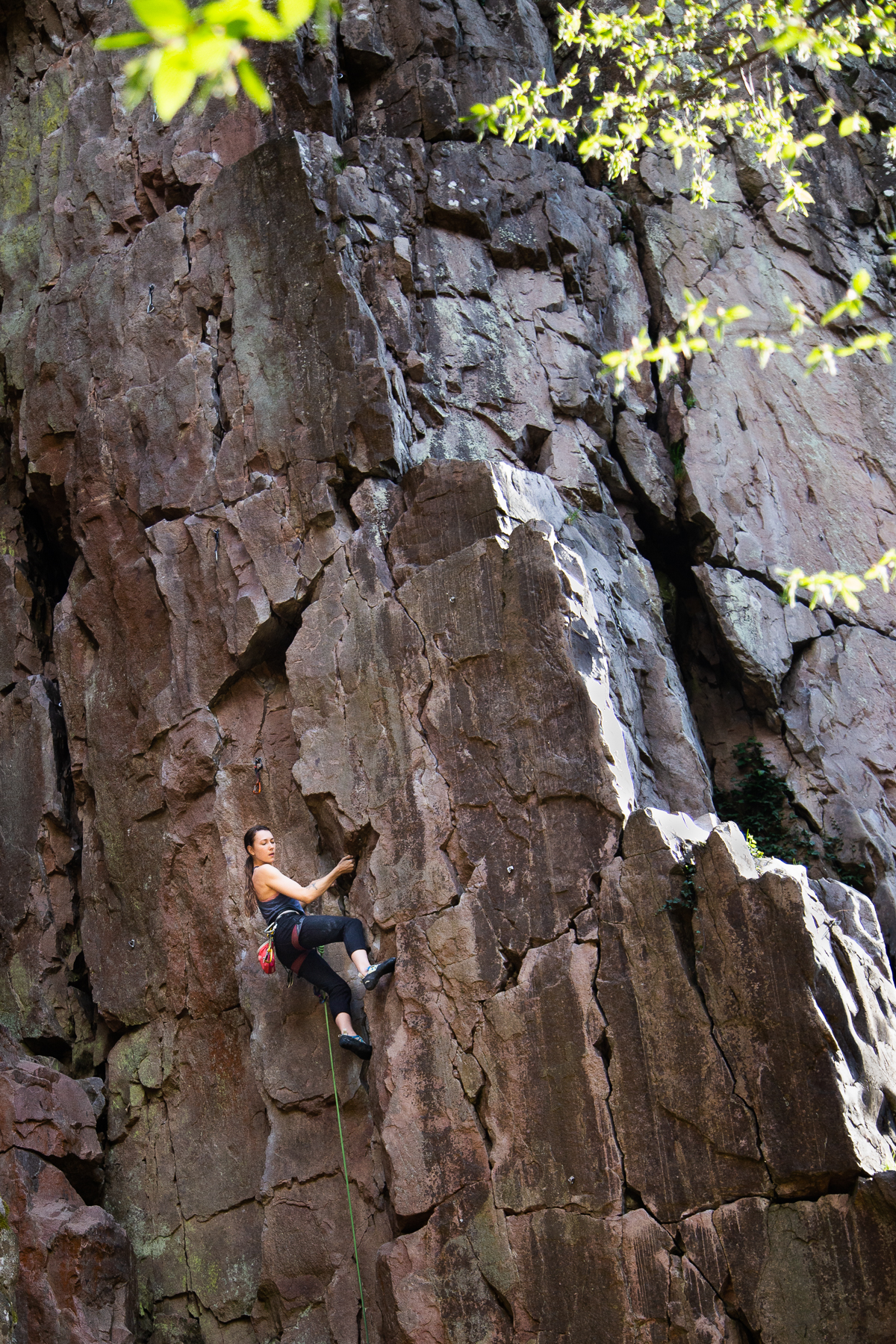 Nicole Salnikov climbing &ldquo;Lecco mio&rdquo; 6c, Albbruck, Germany, 2022