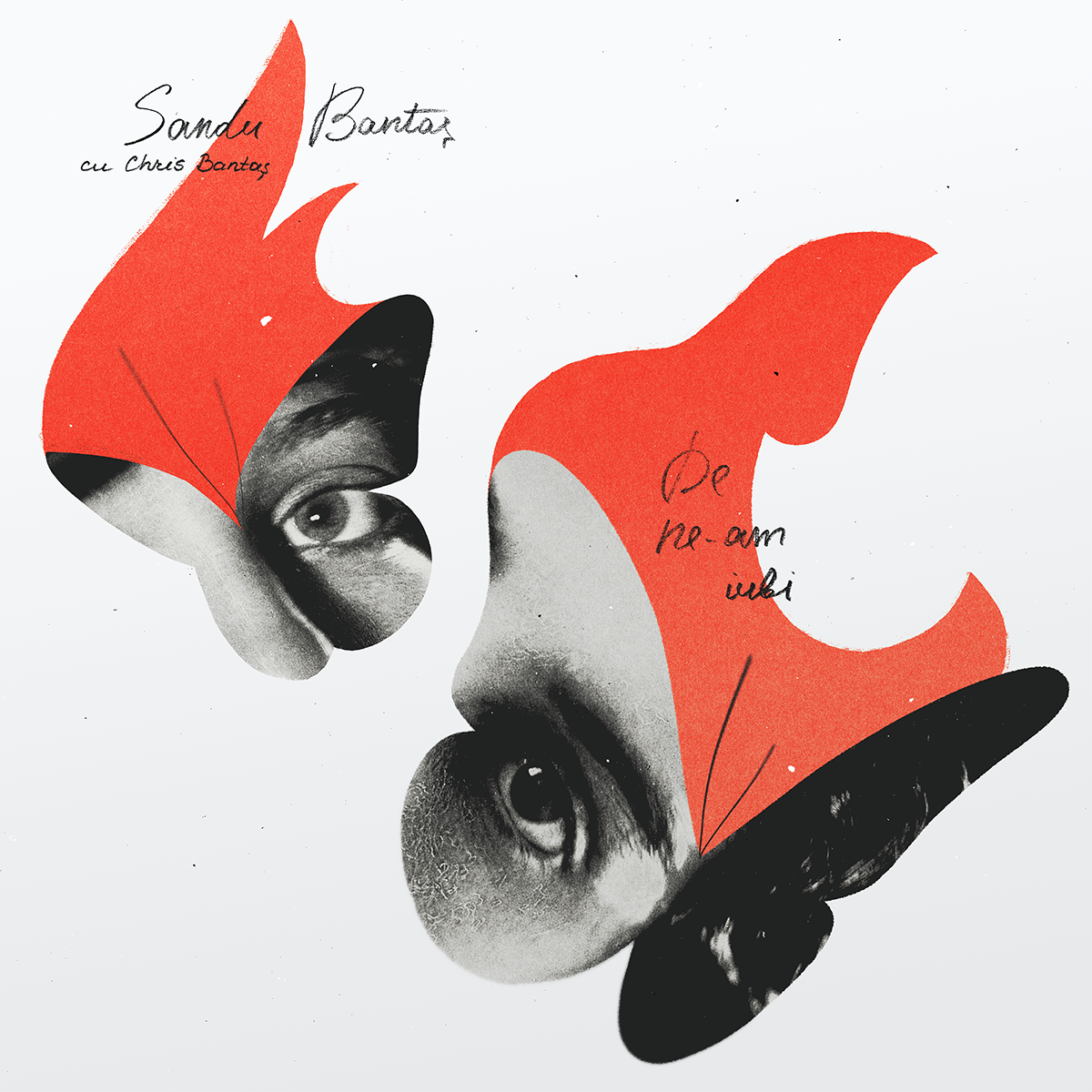 Advertising: Single cover for "De Ne-am Iubi" by Sandu and Chris Bantas