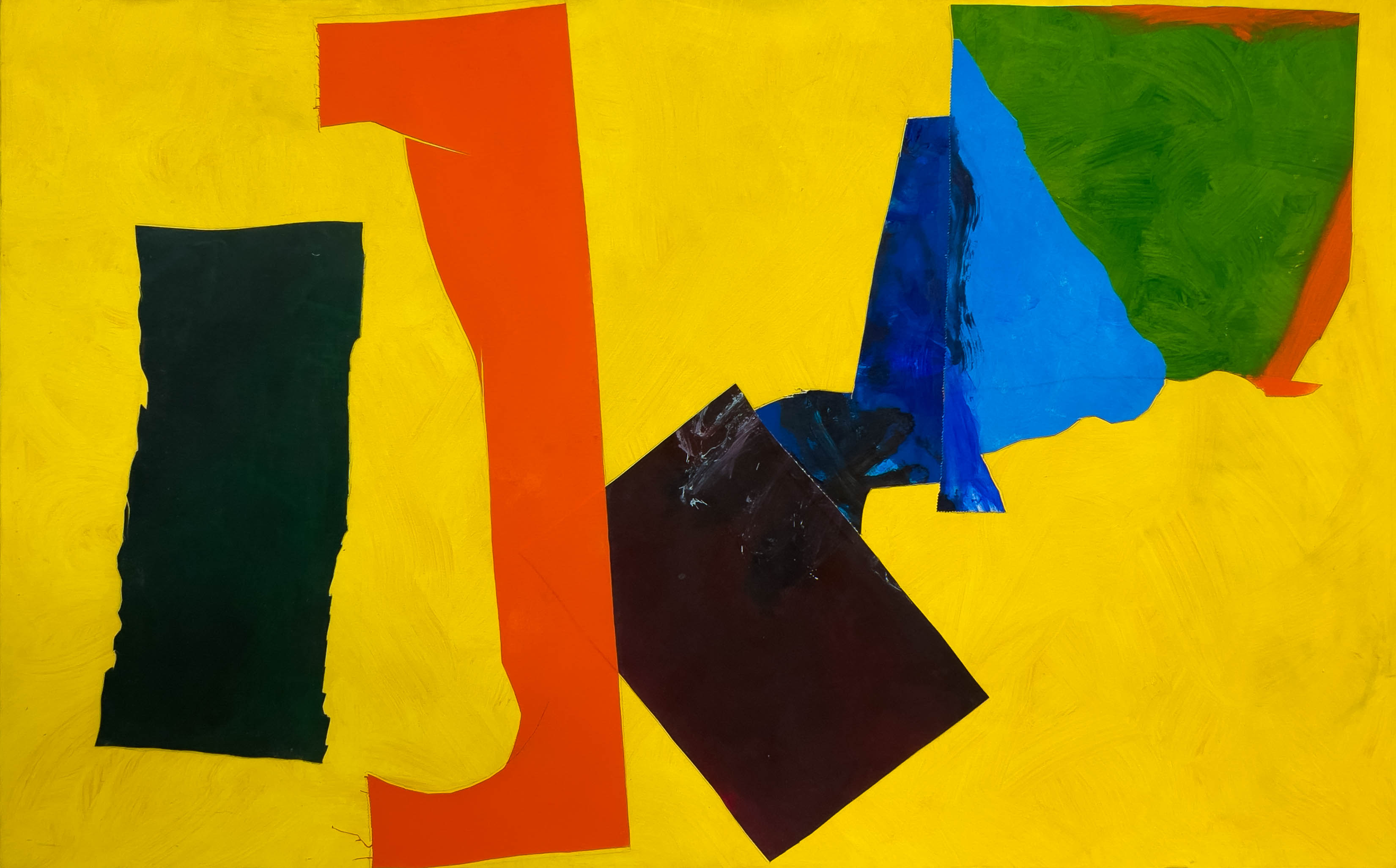 "Big Yellow", 1993, Acrylic on canvas, 60 x 96 inches
