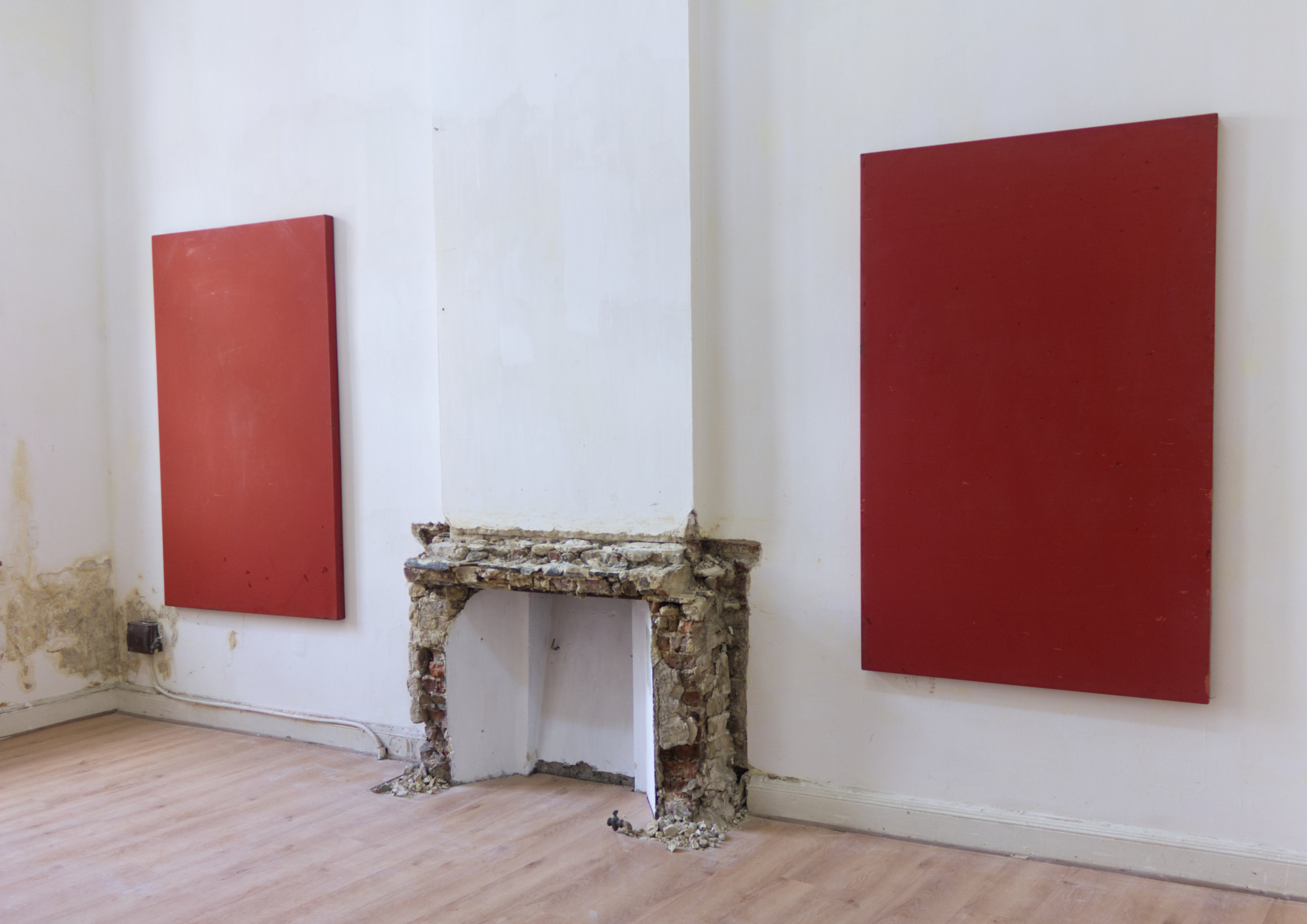 Untitled (Red on Maroon) 2022