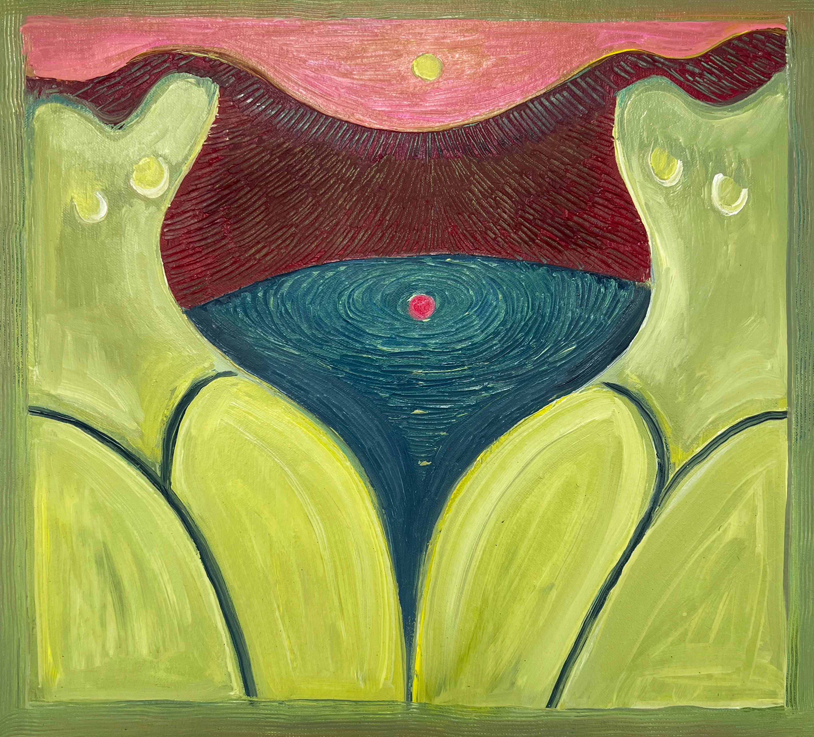 Mirror, Mirror, 2025. Oil on canvas. 37cm x 34cm