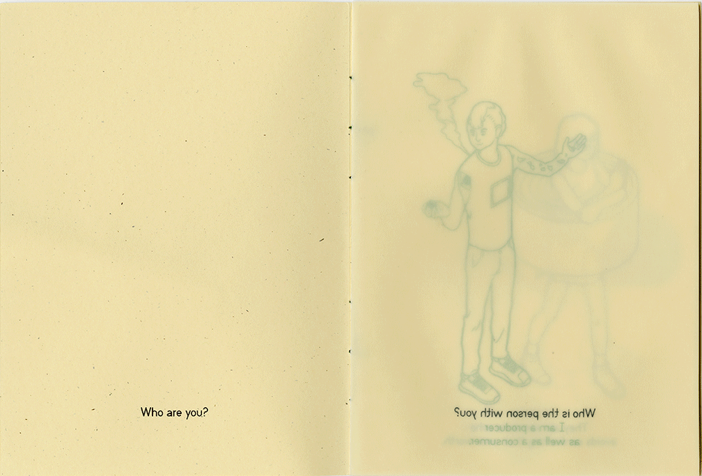 Untitled books, 2017, screen print on vellum, 9.5 x 7 in. 10 p.