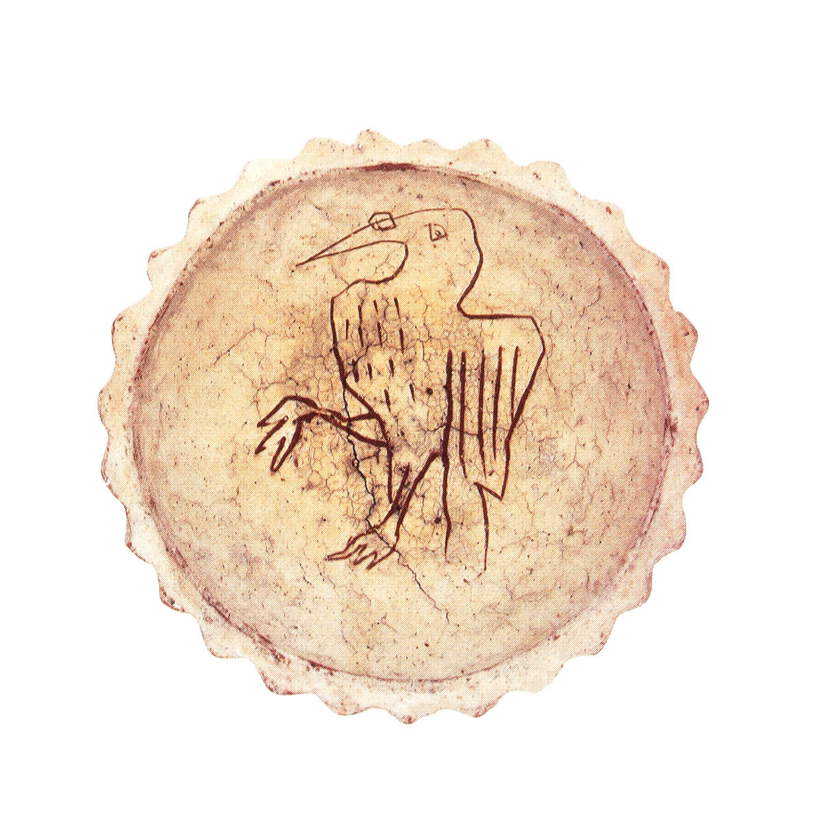 Bowl with bird, c1974Glazed ceramic stonewareDiameter 18cm