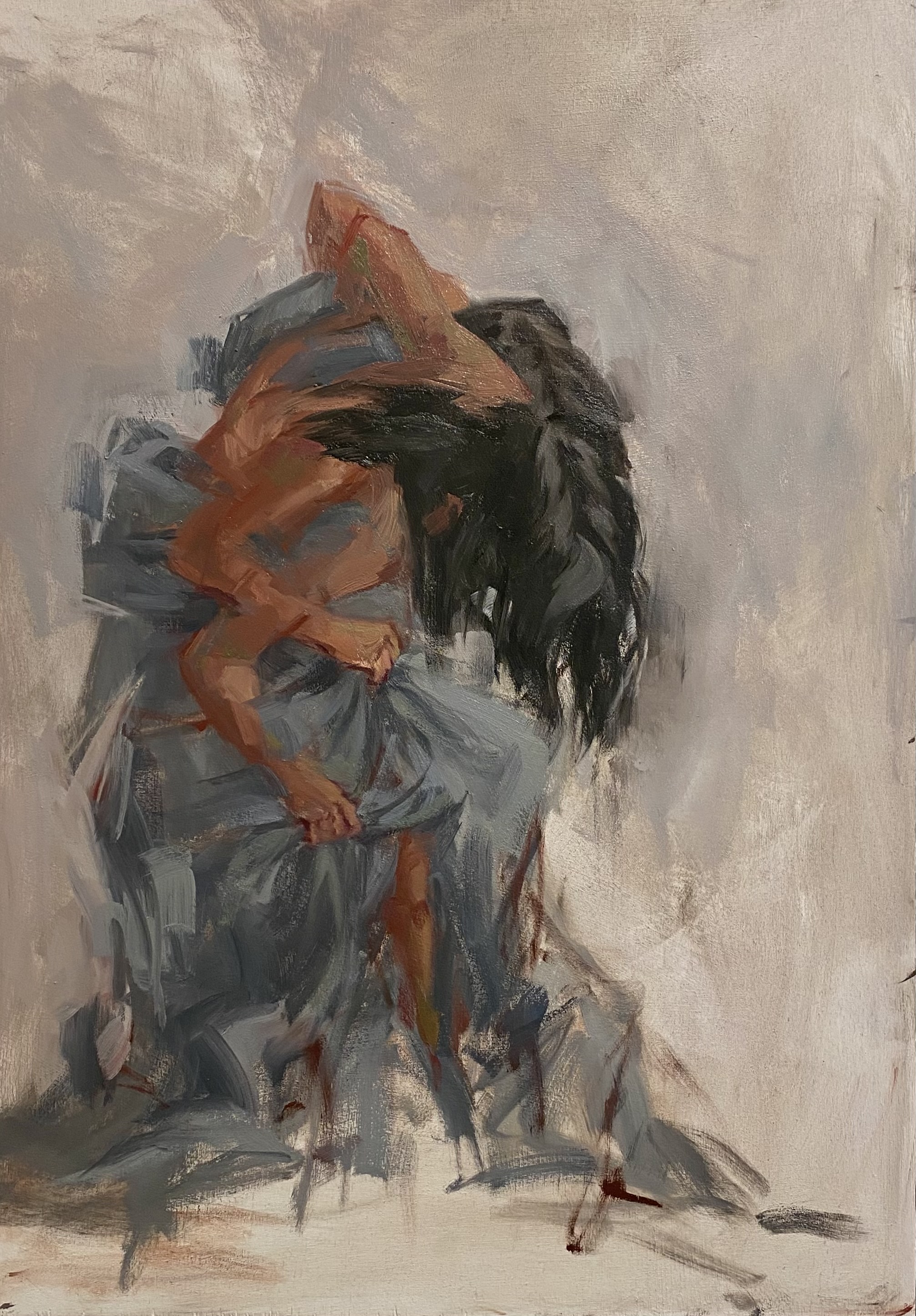 pli.e, 2025oil on plywood74 x 54 cm