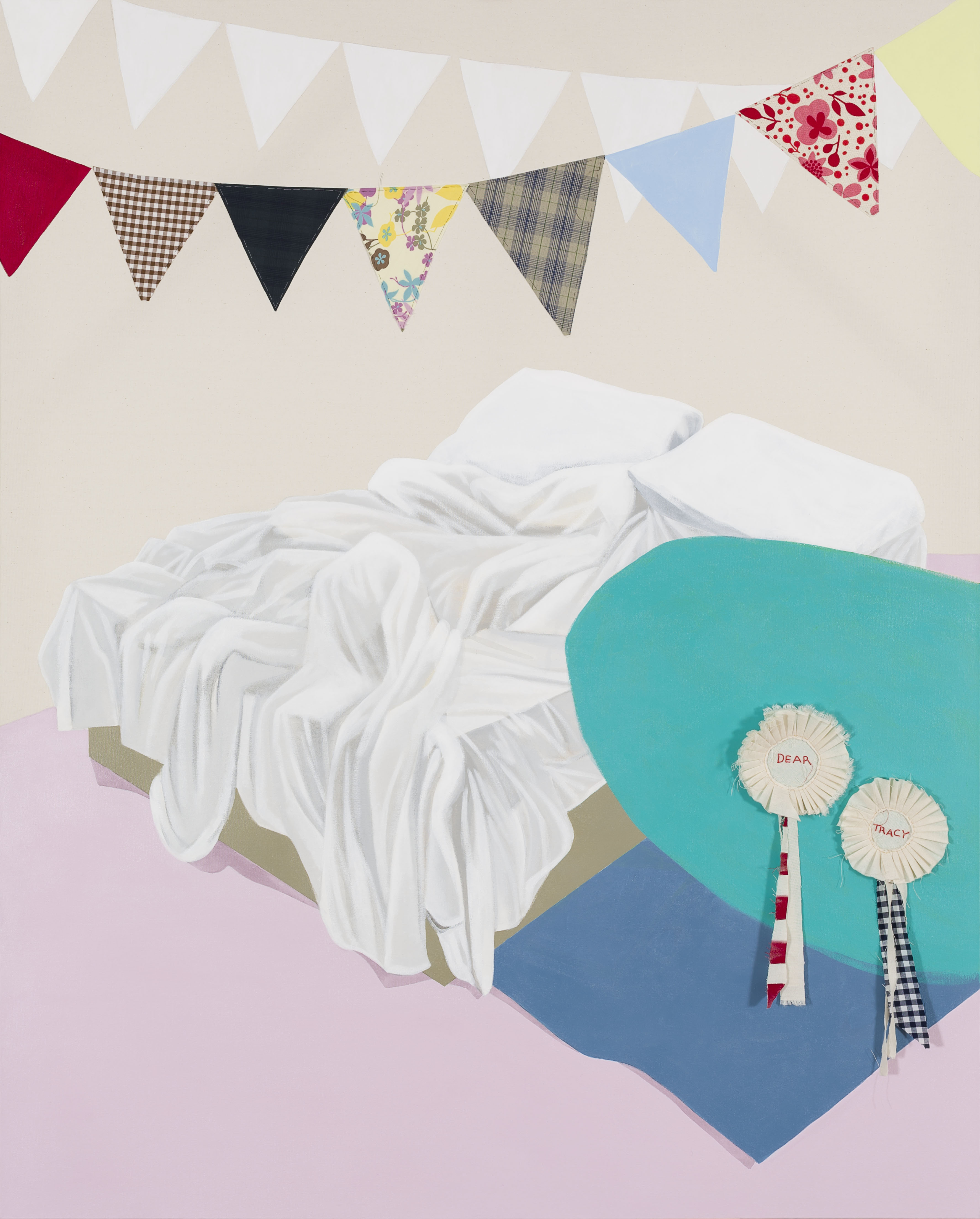 TRACEY EMIN’S  BED | Acrylic, fabric and hand embroidery on canvas | 150 x 120 cm | 2011