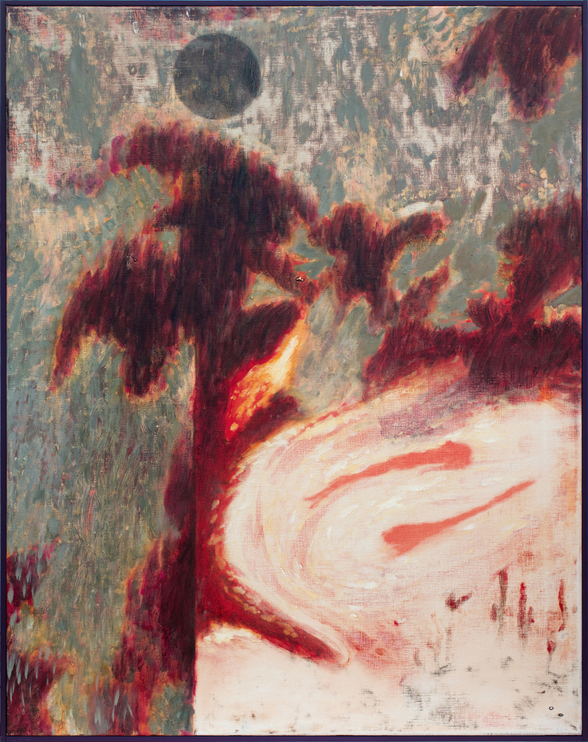 Twilight is my robe, oil on linen, artist's frame, 122x97 cm, 2025