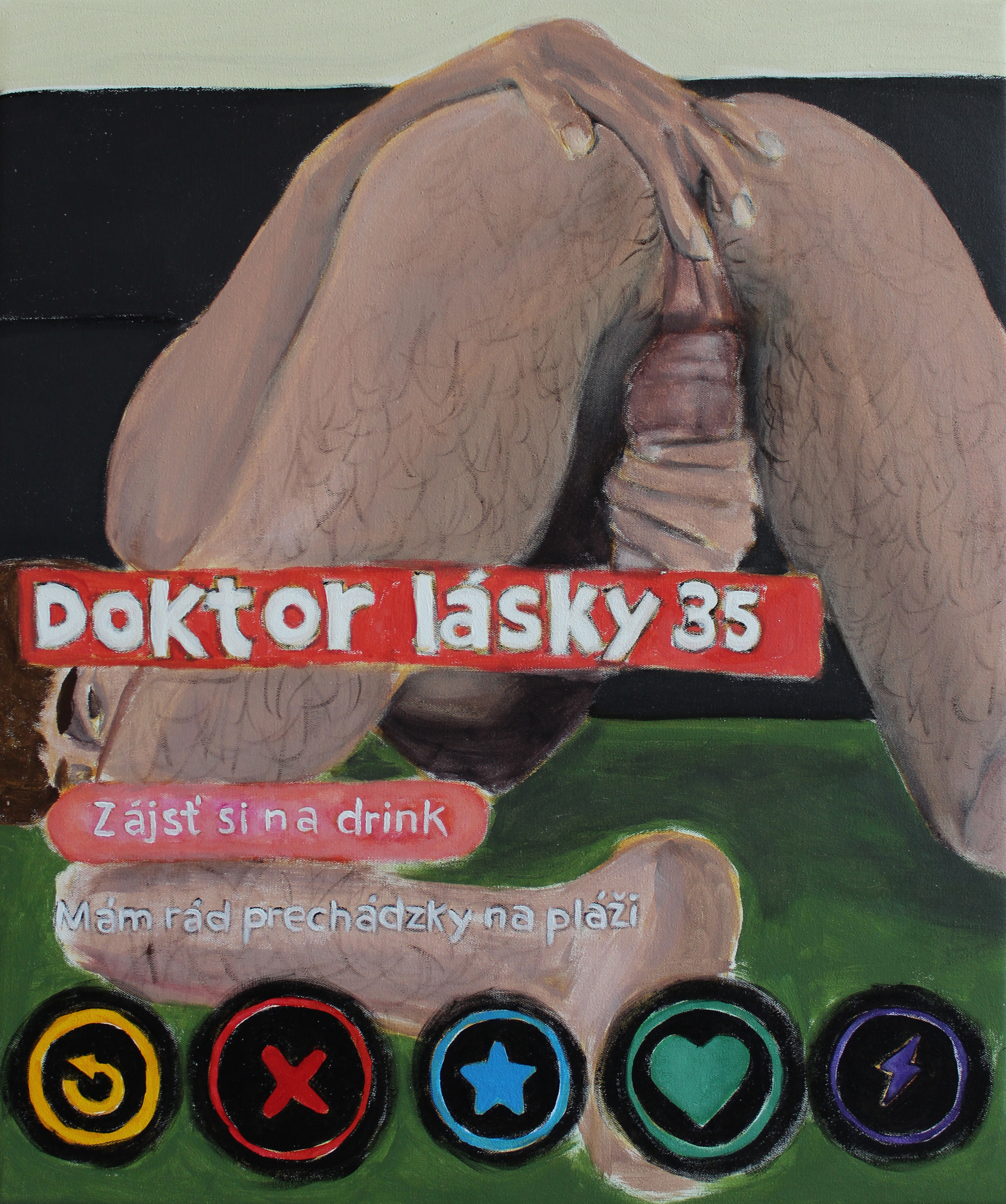 Doctor of love, Acrylic on canvas, 60x50 cm, 2022