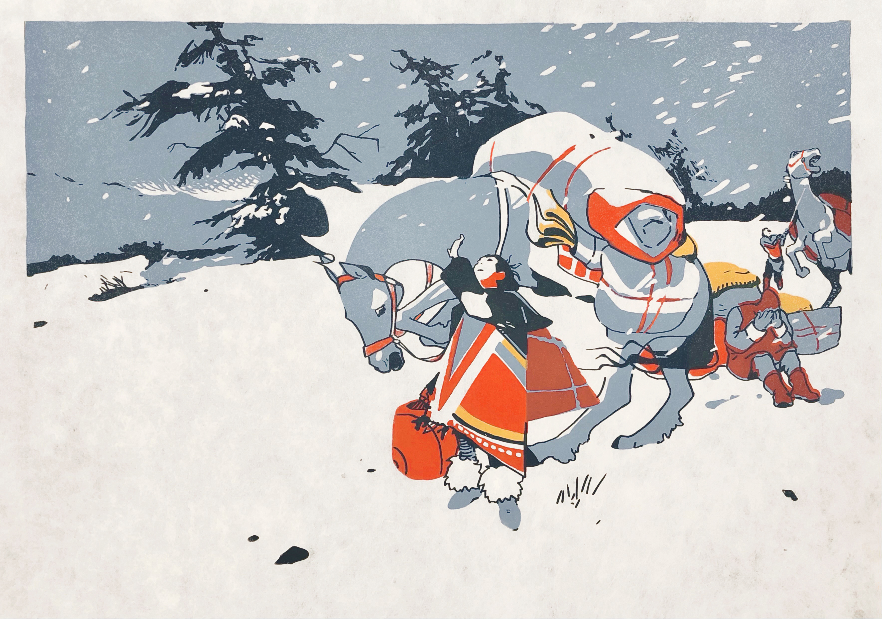 Snow Storm, Silkscreen, 2021